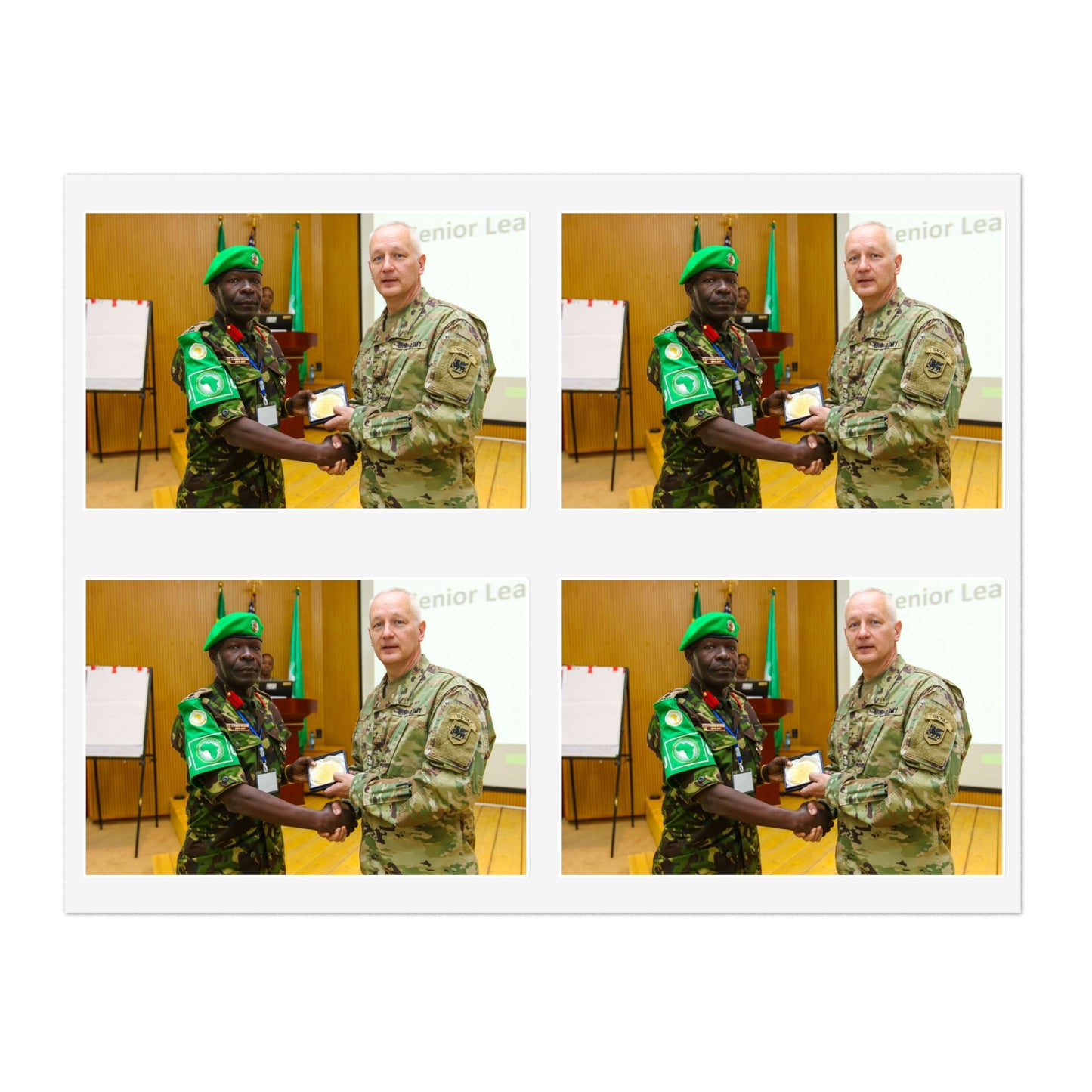 Brig. Gen. Jon Jensen, U.S. Army Africa deputy commander, Laminated UV Protective Vinyl Stickers