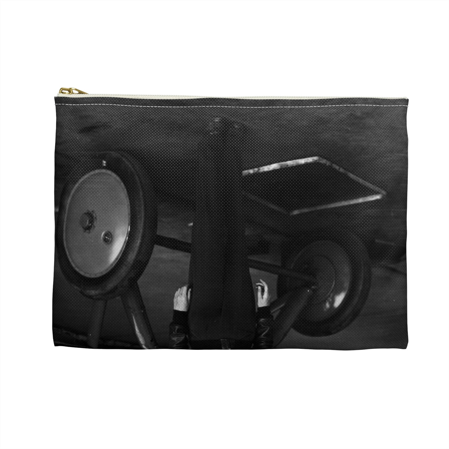 Amelia Earhart - U.S. National Archives Public Domain photograph Large Organizer Pouch with Black Zipper