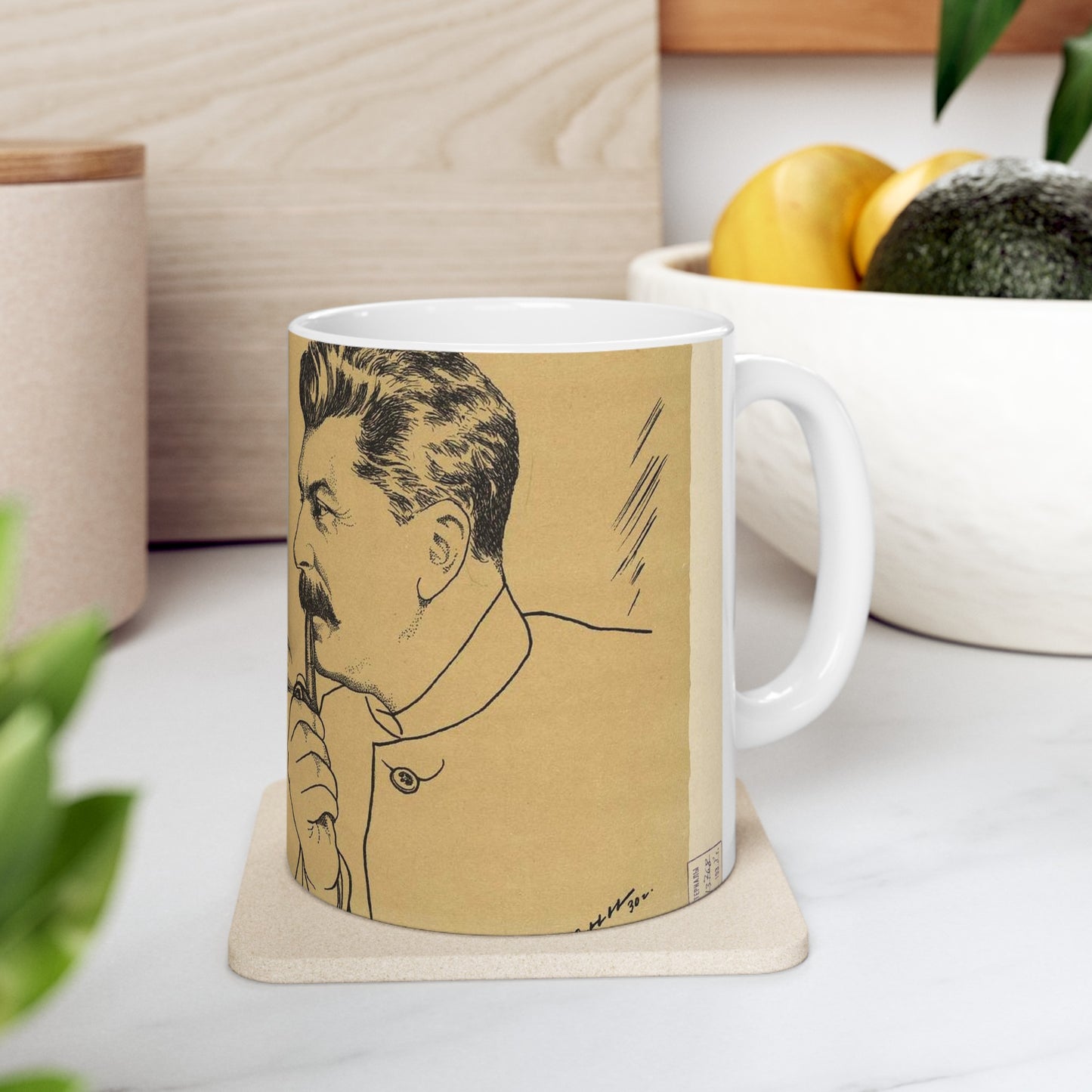 Deni - Trubka Stalina - Stalin's Pipe, 1930 Beautiful Novelty Ceramic Coffee Mug 11oz