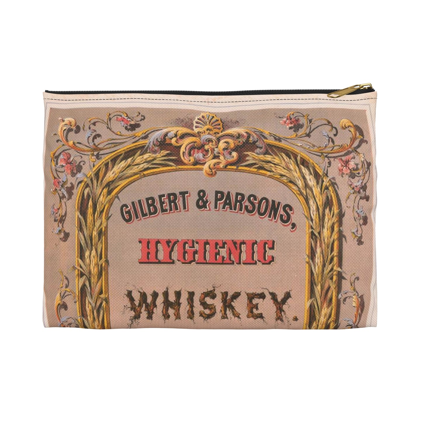 Gilbert & Parsons, hygienic whiskey--for medical use / lith. in colors by Robertson, Seibert & Shearman, N.Y. Large Organizer Pouch with Black Zipper