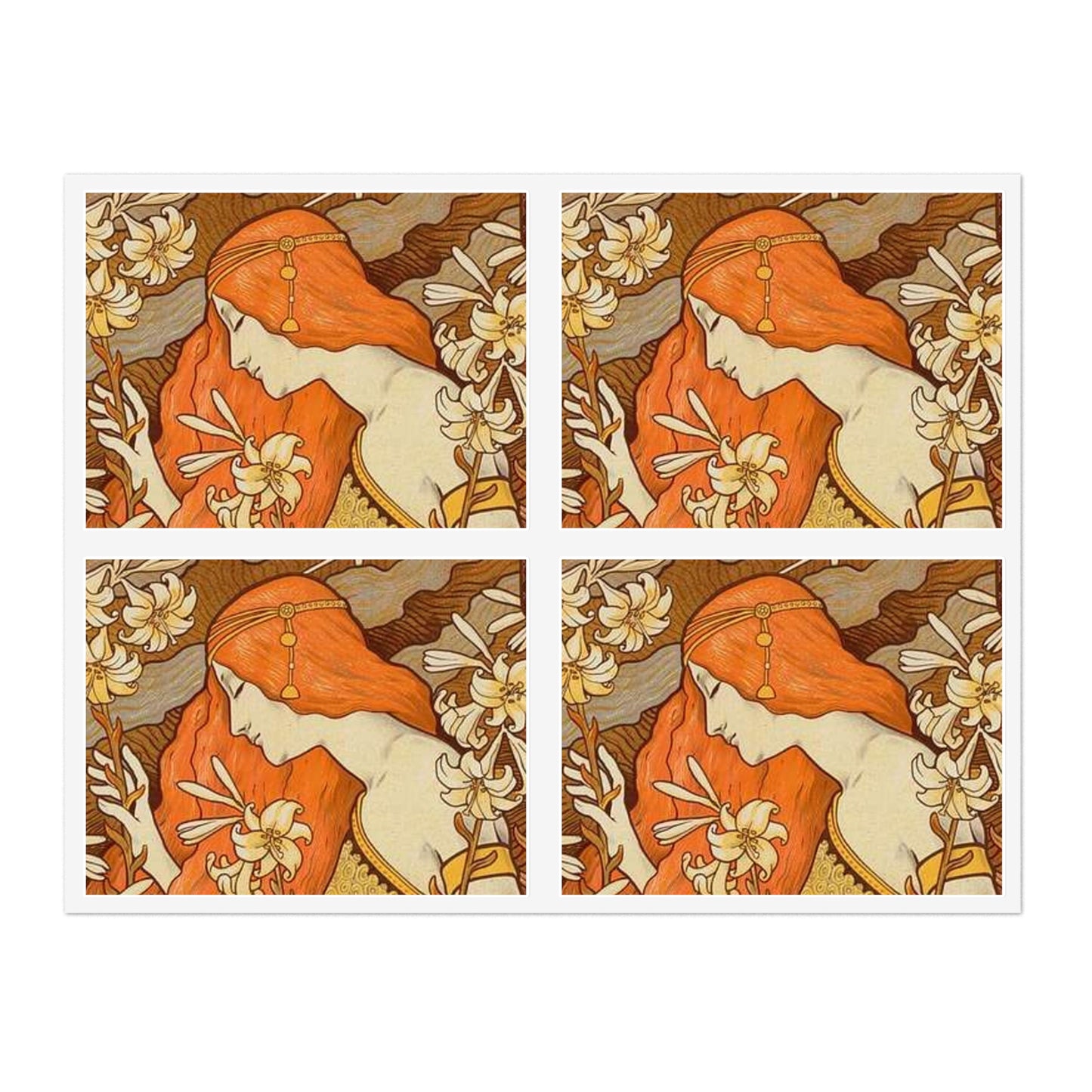 Paul Emile Berthon - Affiche pour la Revue "l'Érmitage. Laminated UV Protective Vinyl Stickers