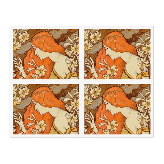 Paul Emile Berthon - Affiche pour la Revue "l'Érmitage. Laminated UV Protective Vinyl Stickers