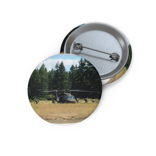 Tactical Air Control Party Airmen take up positions Pin Buttons with Crisp Design