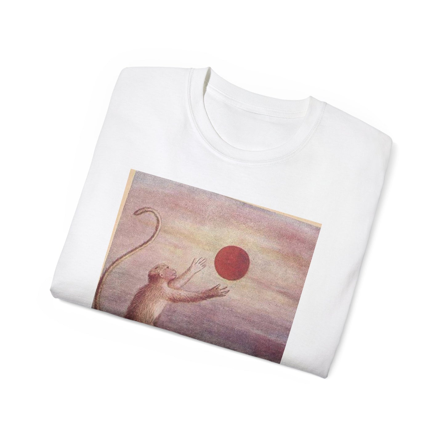 Hanuman Mistakes the Sun for a Fruit White T-Shirt Gildan 2000 Cotton Unisex