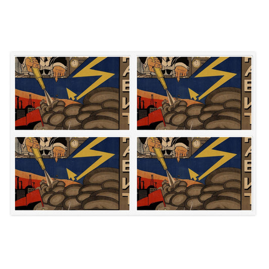 Удар врага направит мимо работа Доброхима Laminated UV Protective Vinyl Stickers