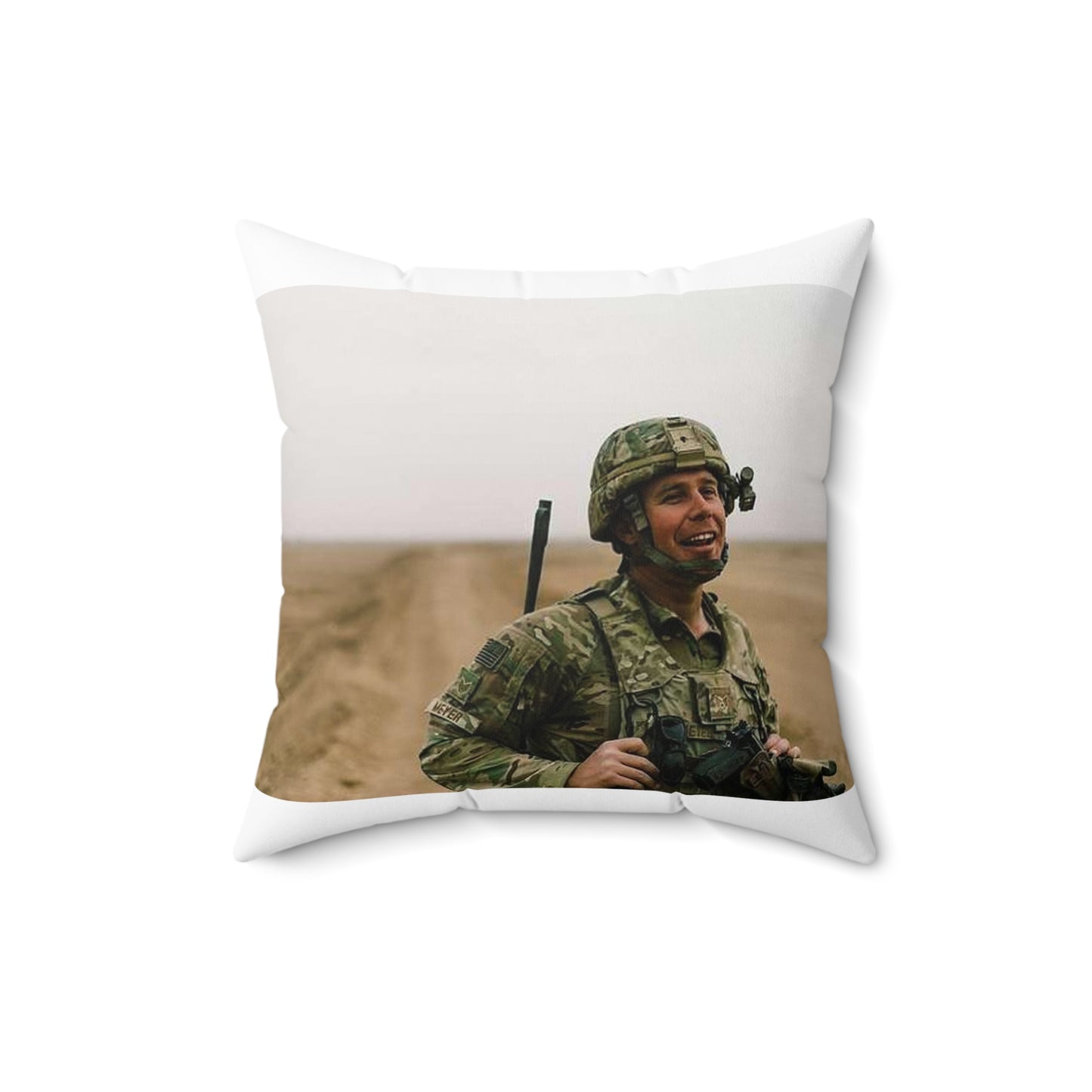 U.S. Air Force Staff Sgt. Andrew Meyer, 821st Contingency Decorative Accent Square Pillow