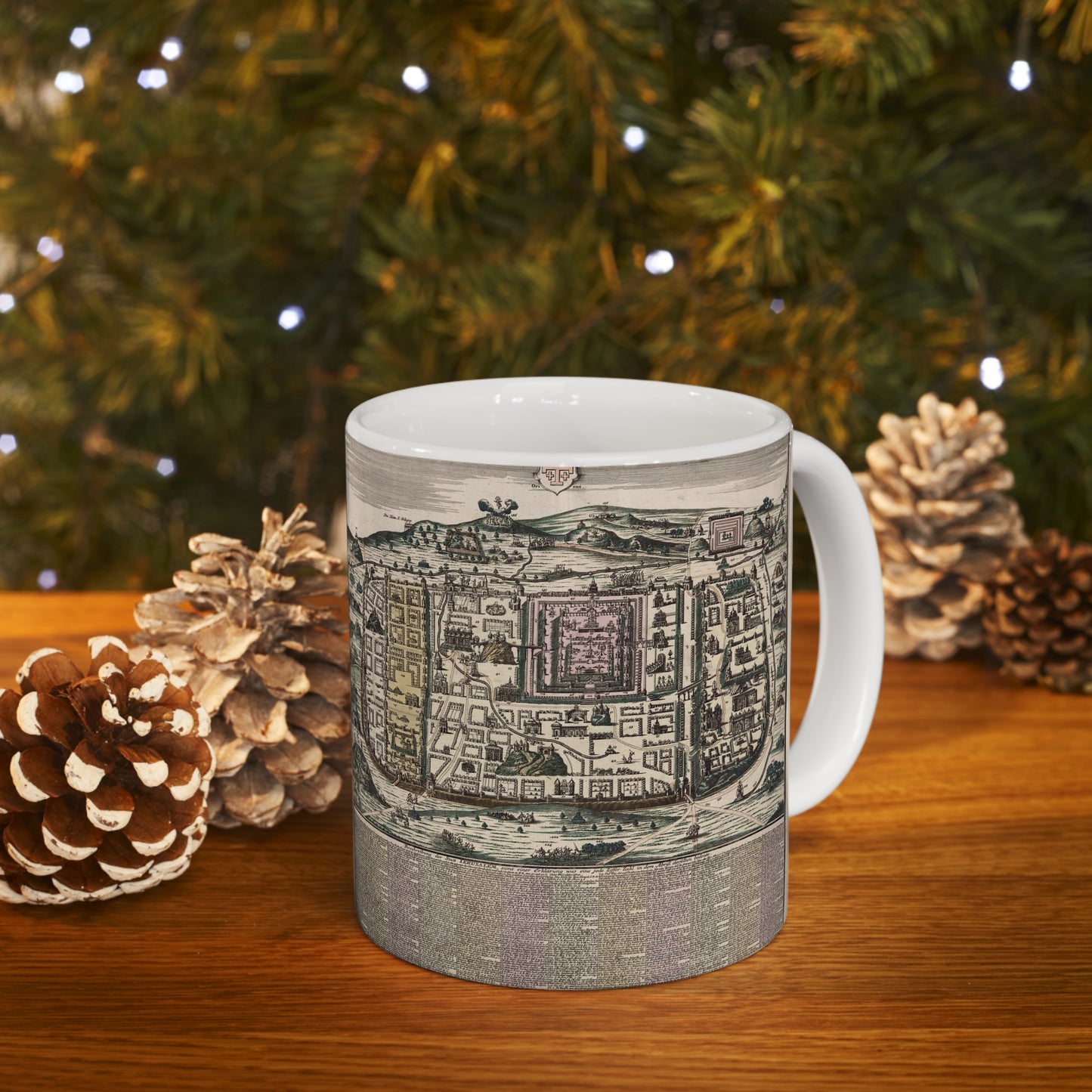 Ierusalem, cum suburbiis, prout tempore Christi floruit, accurate notatis omnibus insignibus et praecipuè iis locis... / Beautiful Novelty Ceramic Coffee Mug 11oz