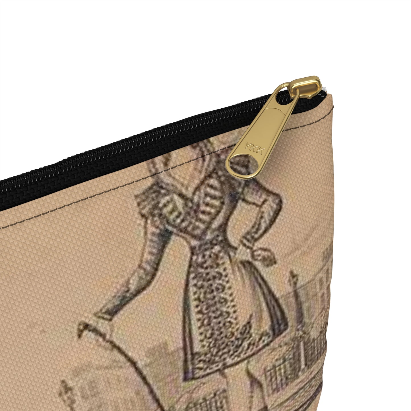 Madame Vestris in six favorite characters (Apollo, Page, Don Giovanni, Captain Macheath, Maria Darlington, and Mandane) Large Organizer Pouch with Black Zipper