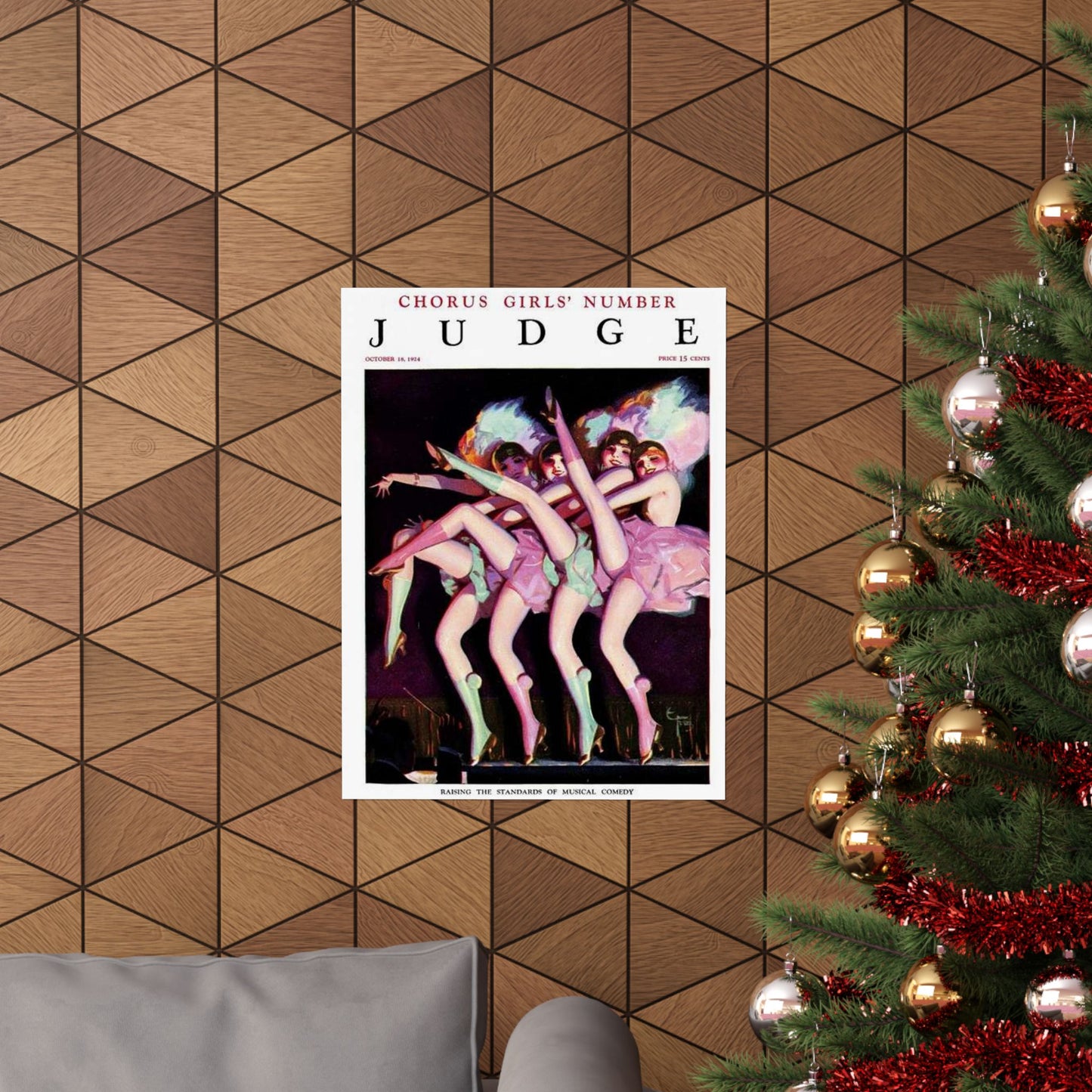 JudgeMagazine18Oct1924 - Art Deco public domain image High Quality Matte Wall Art Poster for Home, Office, Classroom