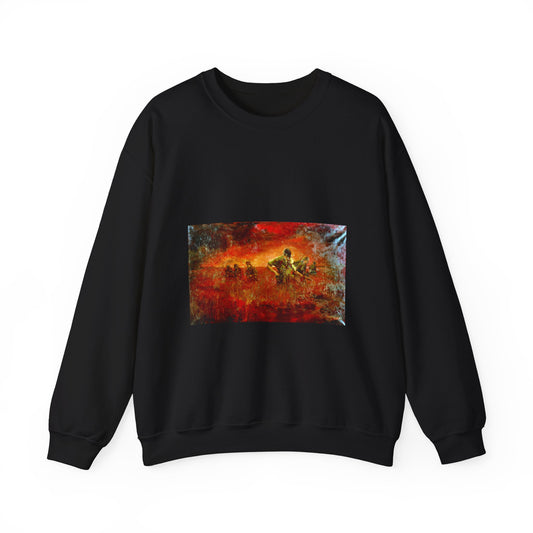 Artwork: "Man/Ready" Vietnam. Artist: Paul MAC Wiliams. Catalog Number: 1.141.87 Black Heavy Blend Adult Crew Neck SweatShirt