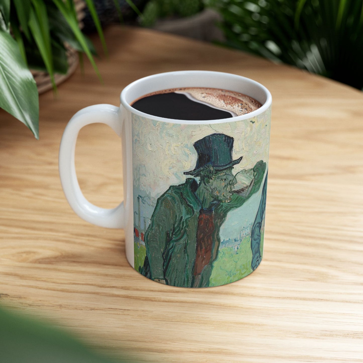 The Drinkers - Public domain dedication, Art Institute of Chicago Beautiful Novelty Ceramic Coffee Mug 11oz