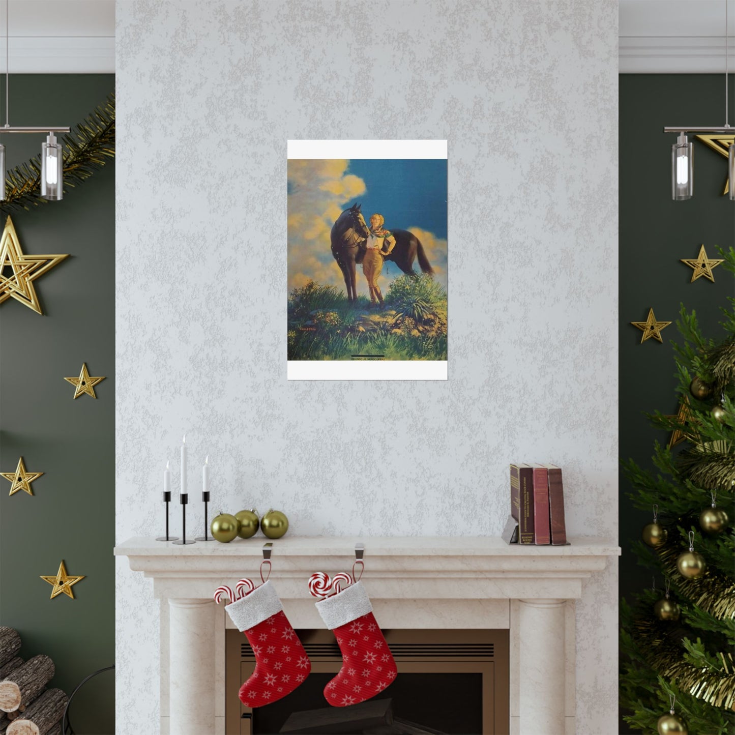 Top of the World, or, Dejando al Munro Atras, painting by Edward Mason Eggleston High Quality Matte Wall Art Poster for Home, Office, Classroom