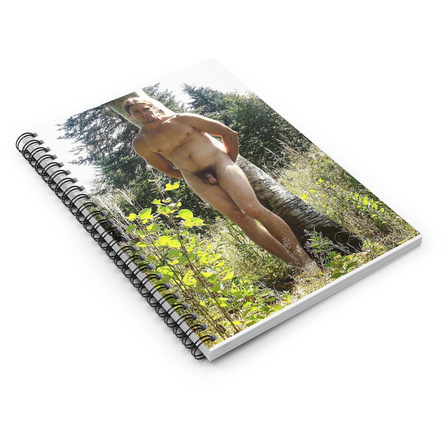 Naturist in summer 1988 Spiral Bound Ruled Notebook with Printed Cover