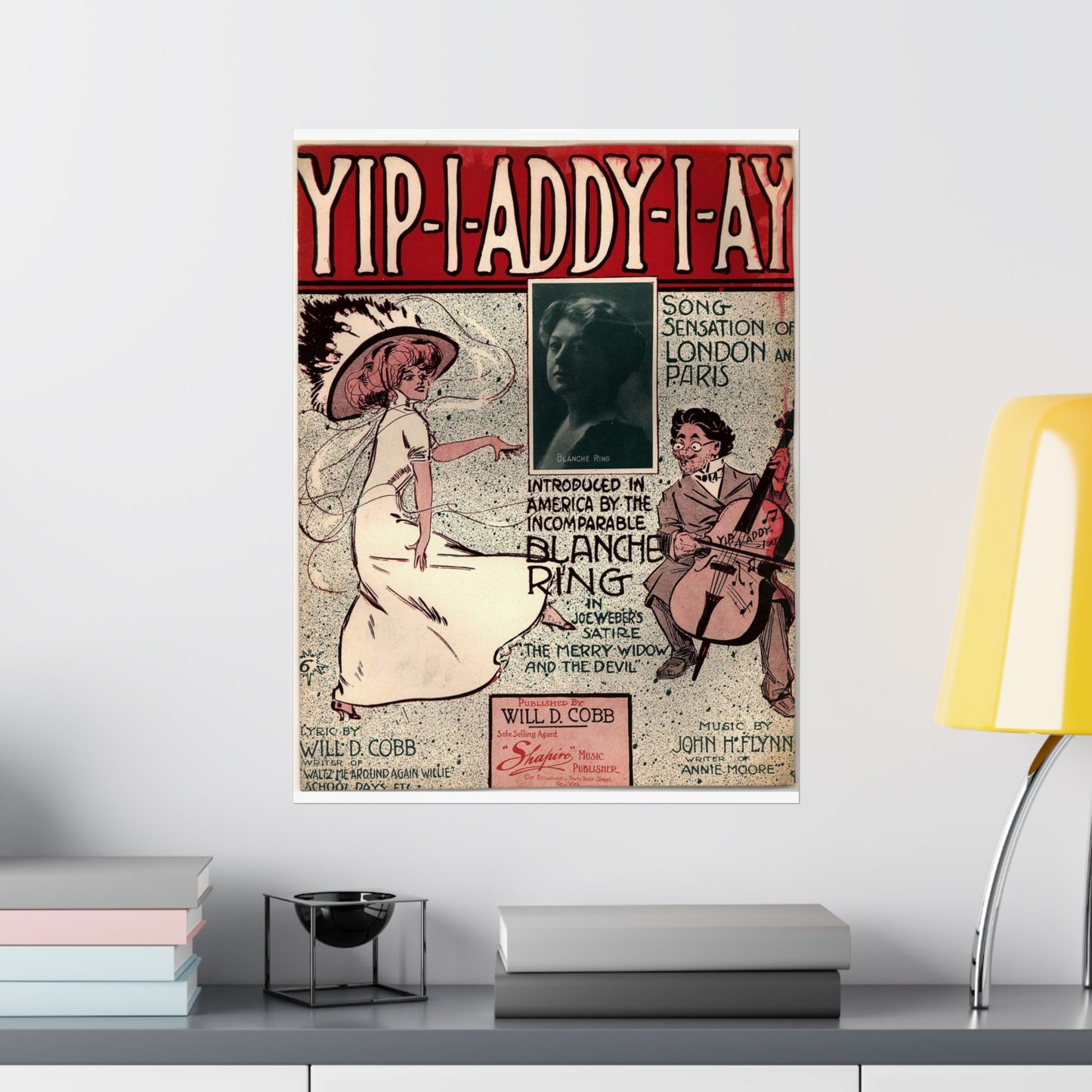 Yip I addy I ay! - Public domain American sheet music High Quality Matte Wall Art Poster for Home, Office, Classroom