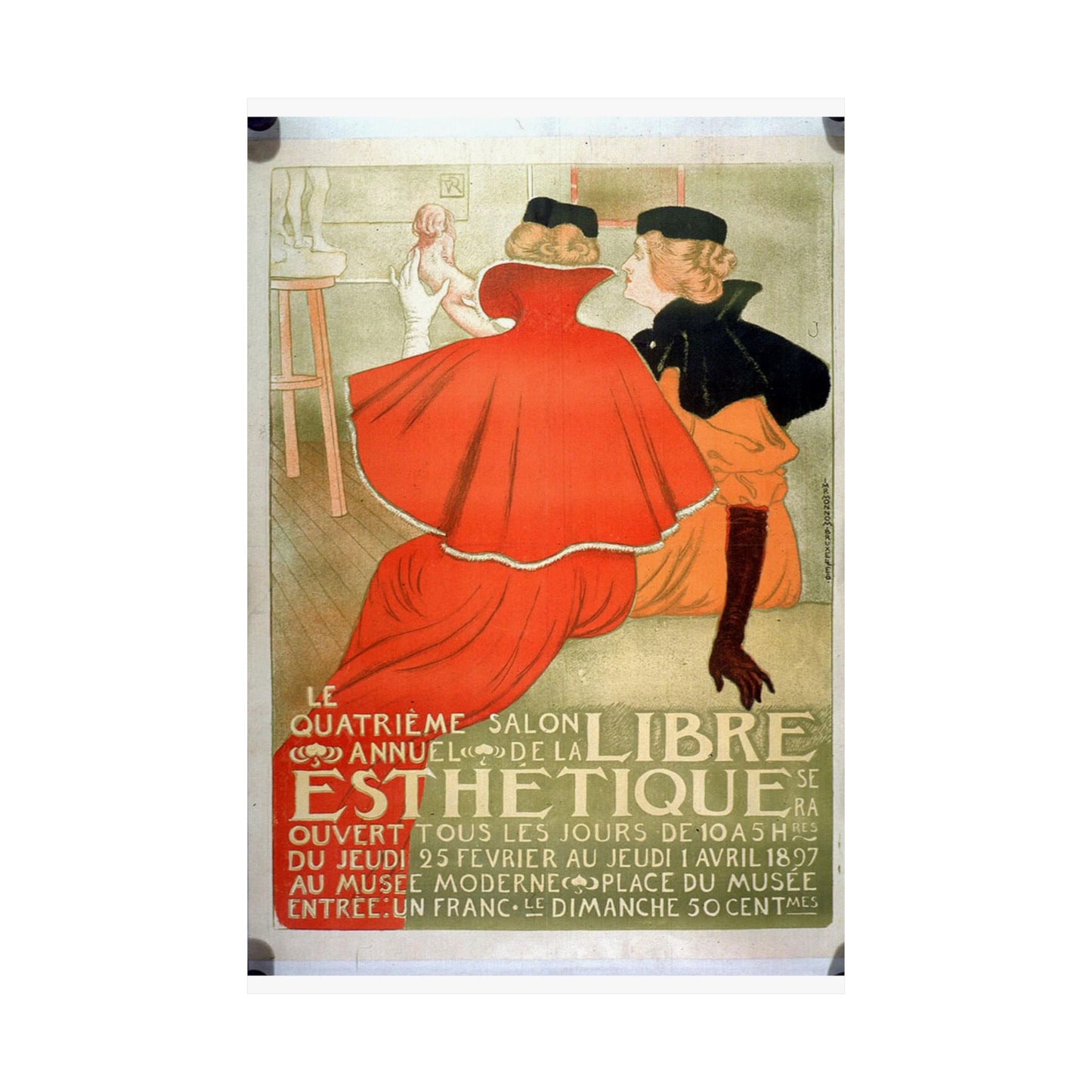 Le quatrième salon annuel de la Libre Esthétique High Quality Matte Wall Art Poster for Home, Office, Classroom