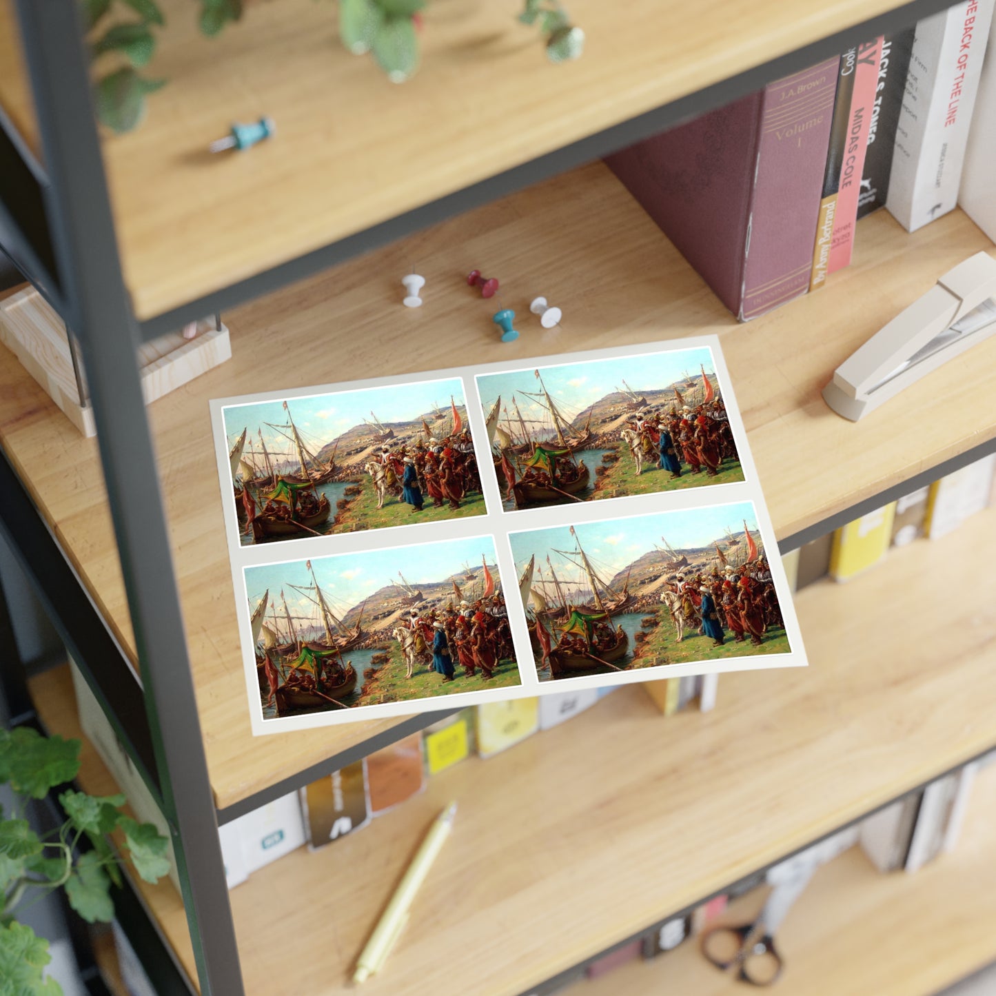 Kusatma Zonaro - Public domain scan / painting Laminated UV Protective Vinyl Stickers