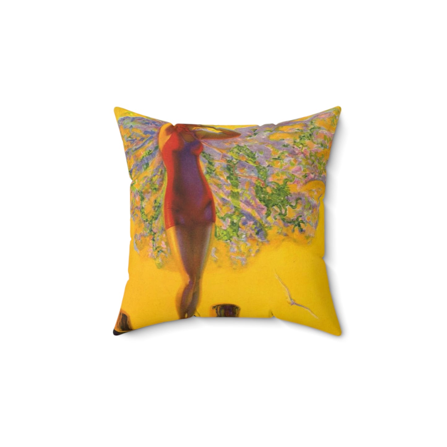 “Golden Glory” by Edward Mason Eggleston, 1929 Decorative Accent Square Pillow