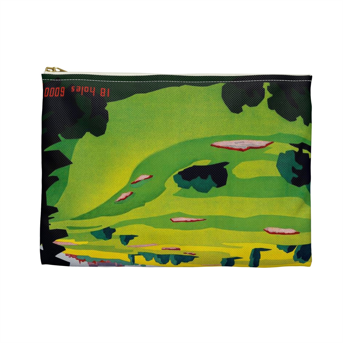 Poster - Golf. Lausanne - Public domain lithograph Large Organizer Pouch with Black Zipper