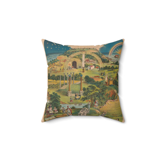 Our emblematic mystic light of masonry Decorative Accent Square Pillow