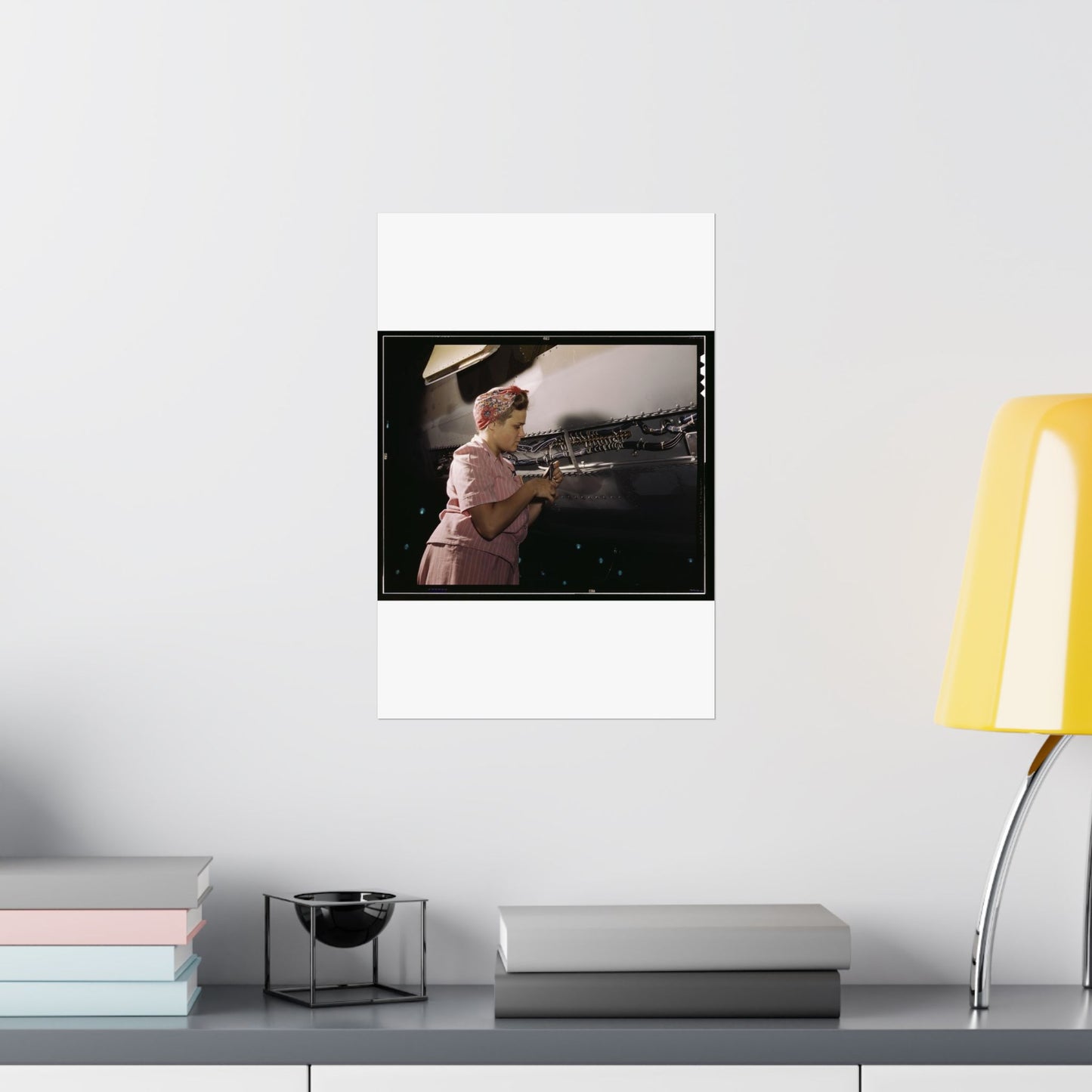 With careful Douglas training, women do accurate electrical assembly and installation work, Douglas Aircraft Company, Long Beach, Calif. High Quality Matte Wall Art Poster for Home, Office, Classroom