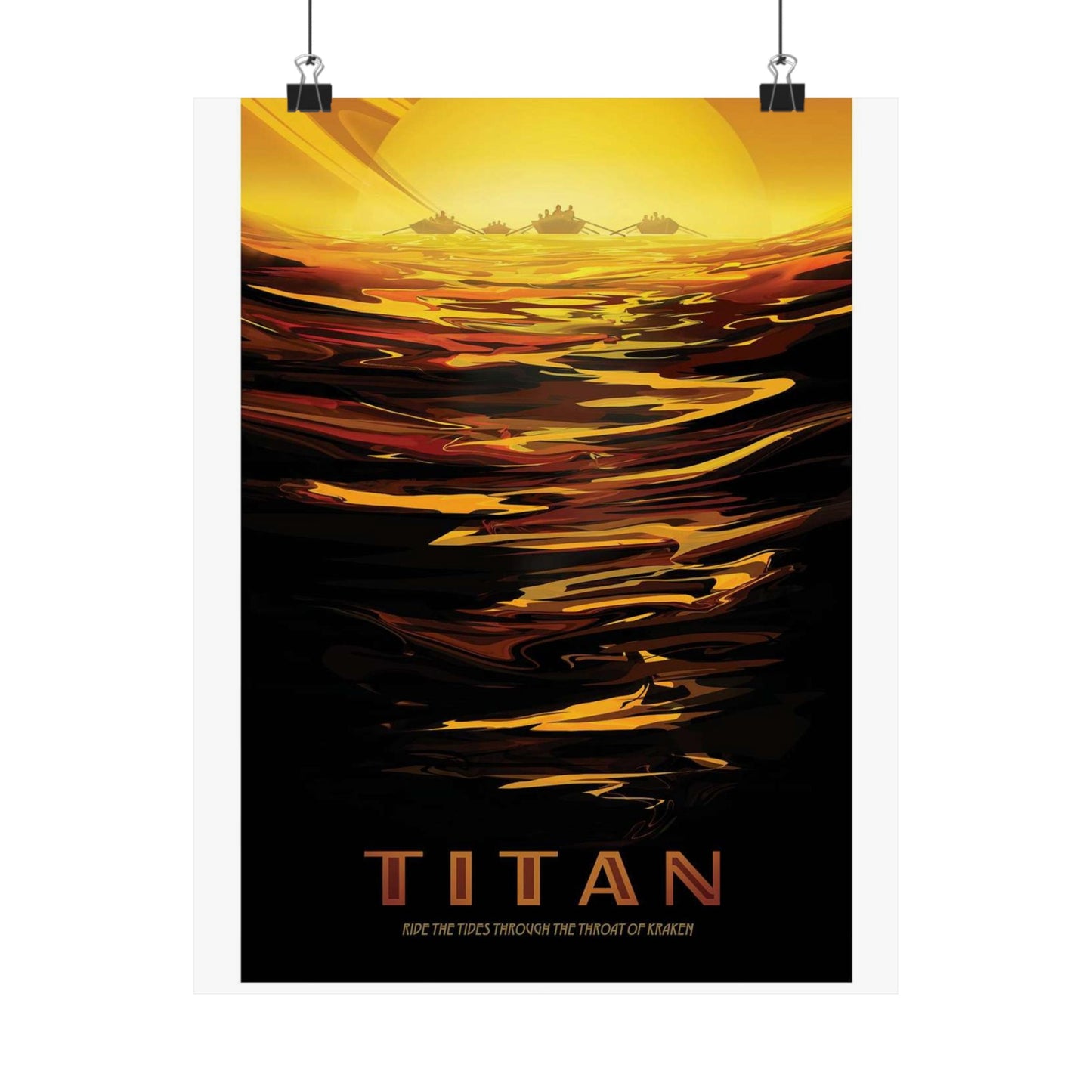 JPL Visions of the Future, Titan High Quality Matte Wall Art Poster for Home, Office, Classroom