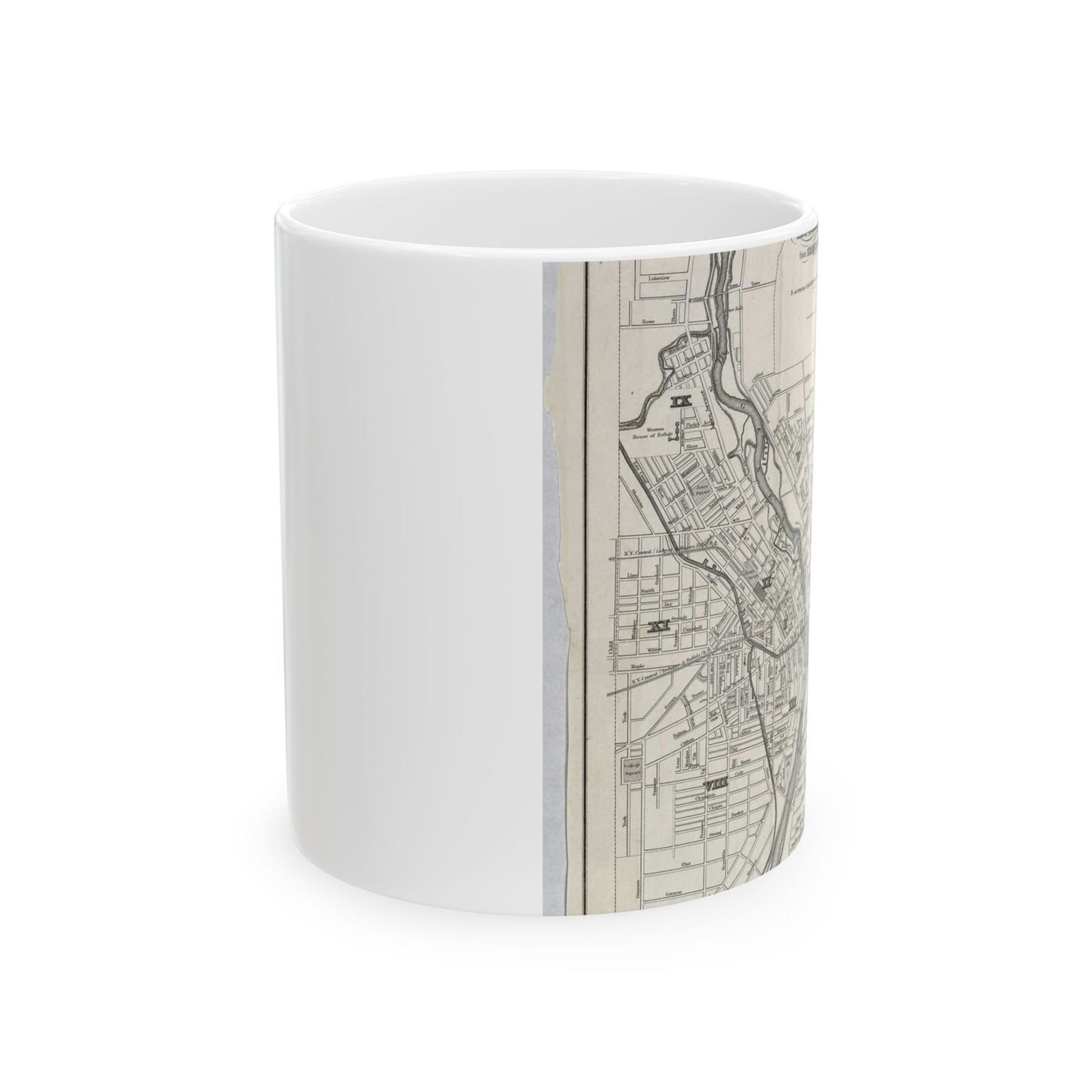 Map of the city of Rochester : from Cornells' Maps : to accompany Boyd's Rochester and six county directory / Beautiful Novelty Ceramic Coffee Mug 11oz