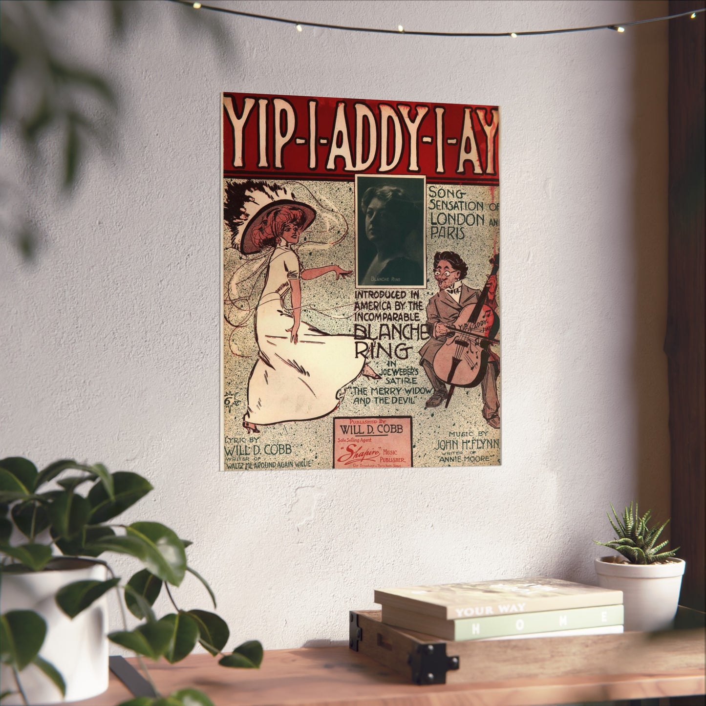 Yip I addy I ay! - Public domain American sheet music High Quality Matte Wall Art Poster for Home, Office, Classroom