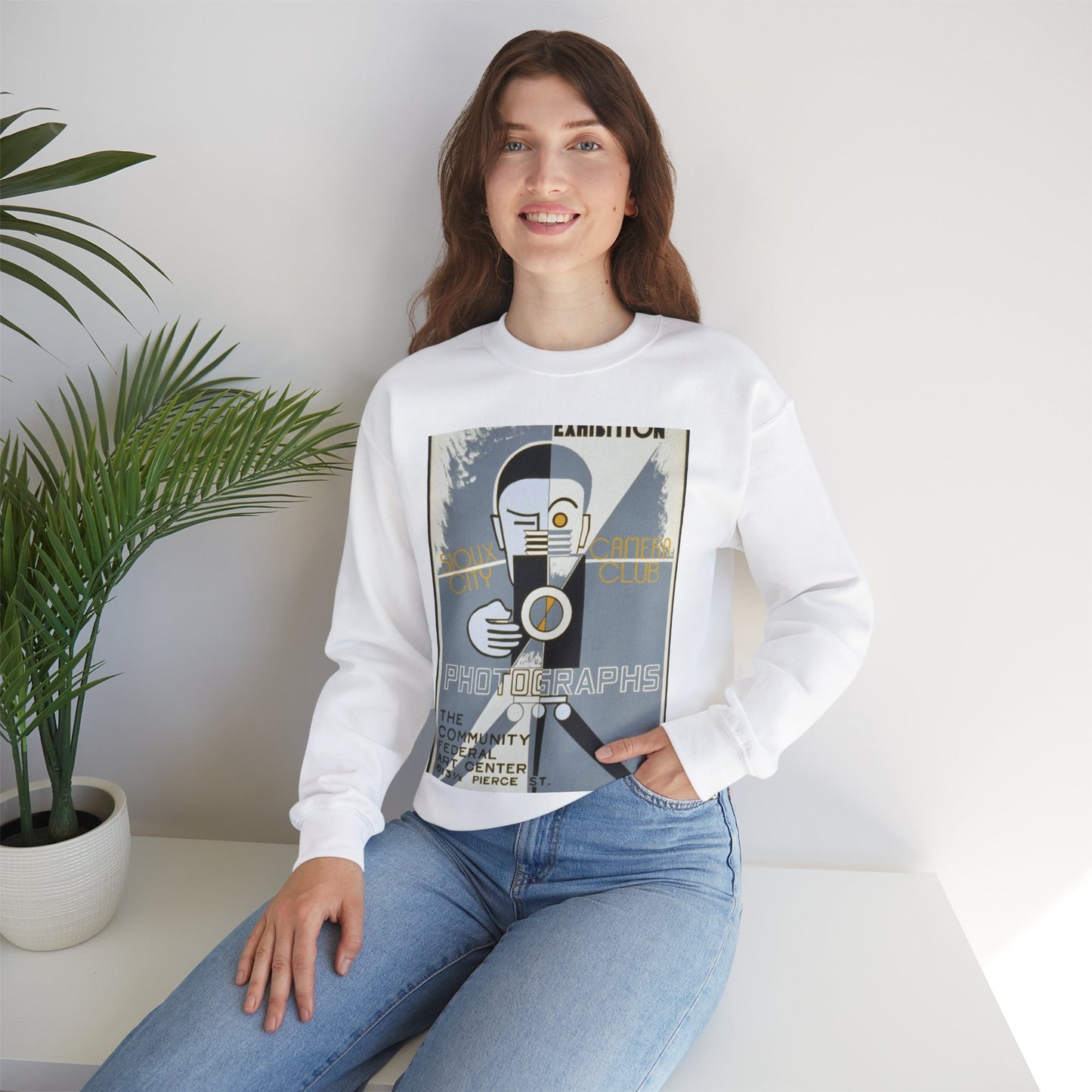 Photographs, second annual exhibition, Sioux City Camera Club White Heavy Blend Adult Crew Neck SweatShirt