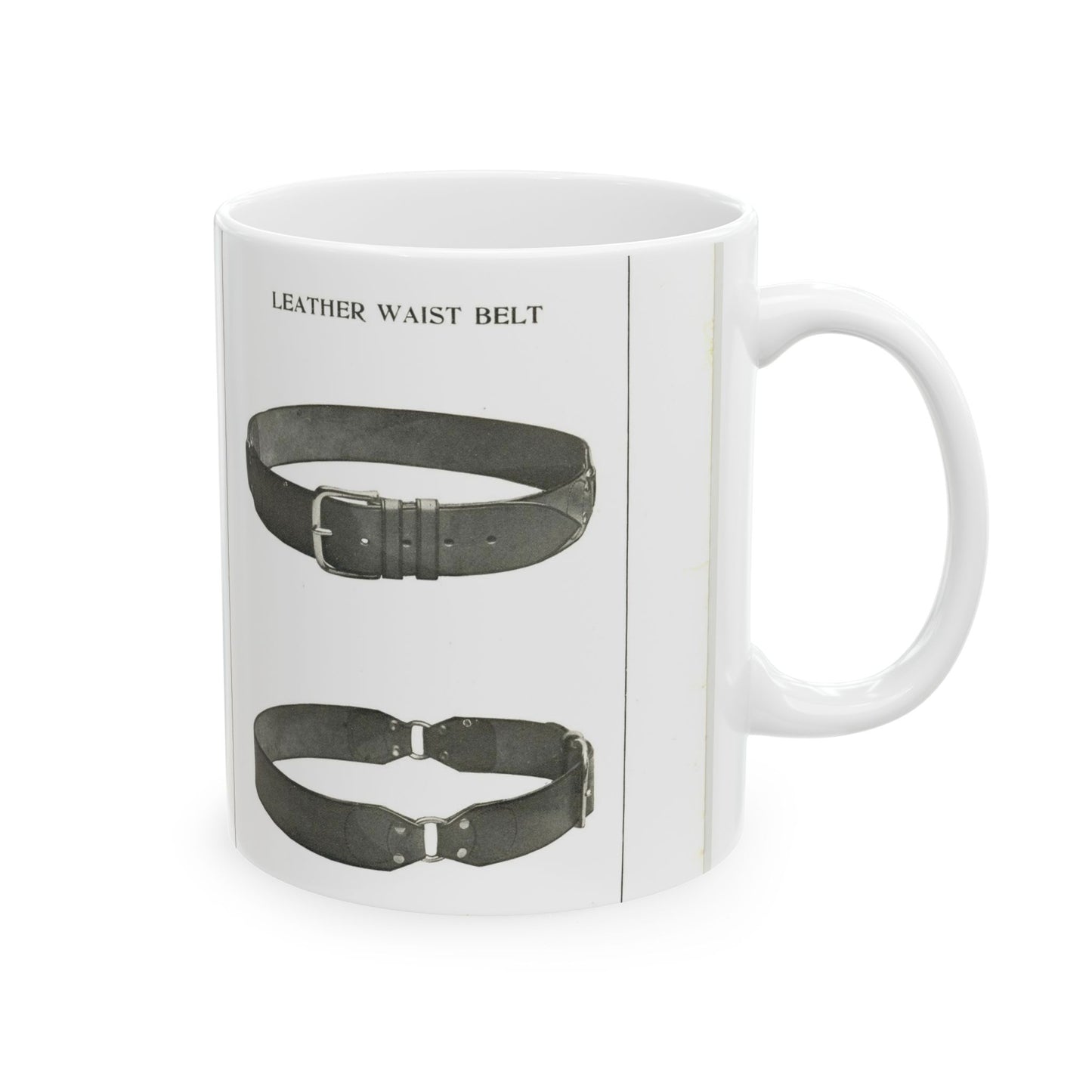 Patent drawing - Leather Waist Belt - . Public domain  image Beautiful Novelty Ceramic Coffee Mug 11oz