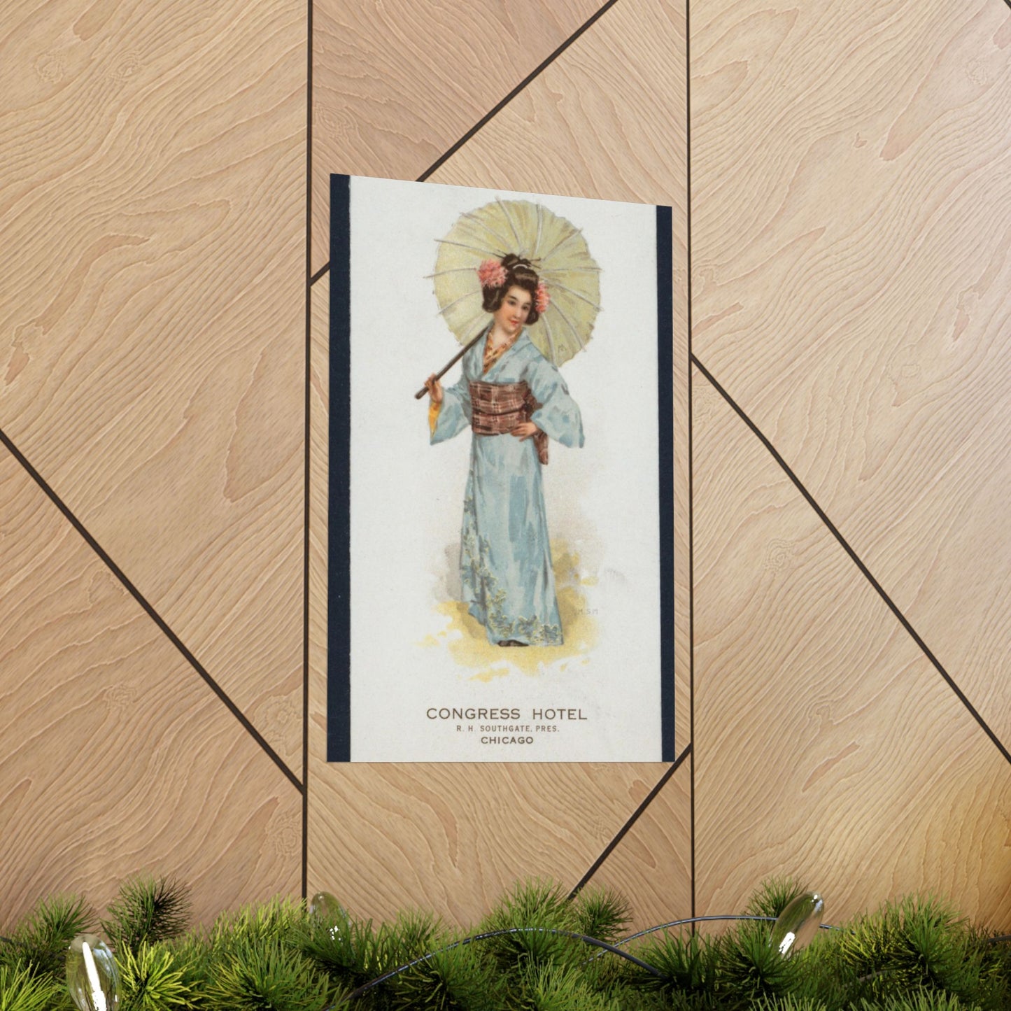 TEA [held by] JAPANESE TEA ROOM [at] "CONGRESS HOTEL, CHICAGO IL" (REST;) High Quality Matte Wall Art Poster for Home, Office, Classroom