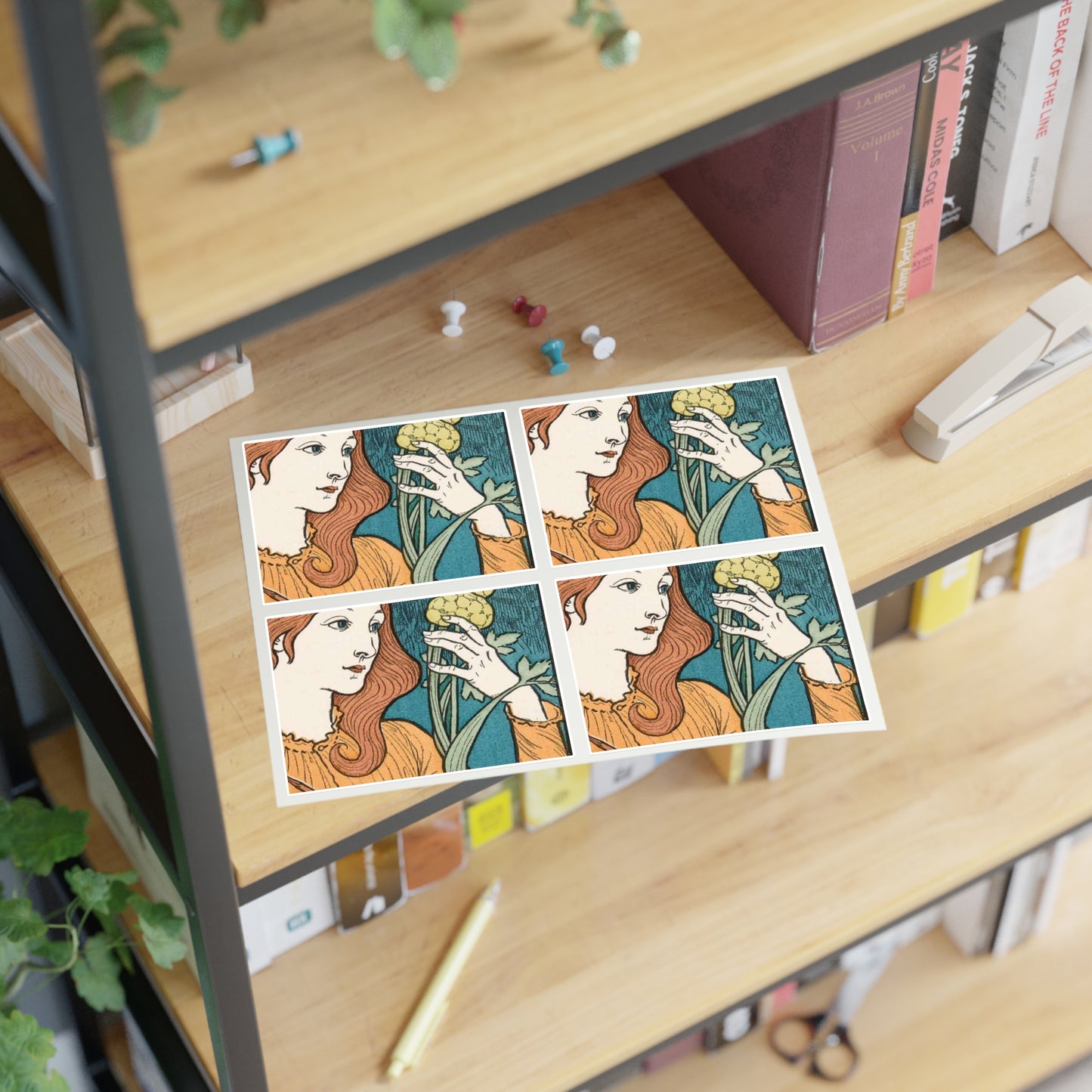 Eugene Grasset - Collection des Cent N° 16 (Grasset) Laminated UV Protective Vinyl Stickers