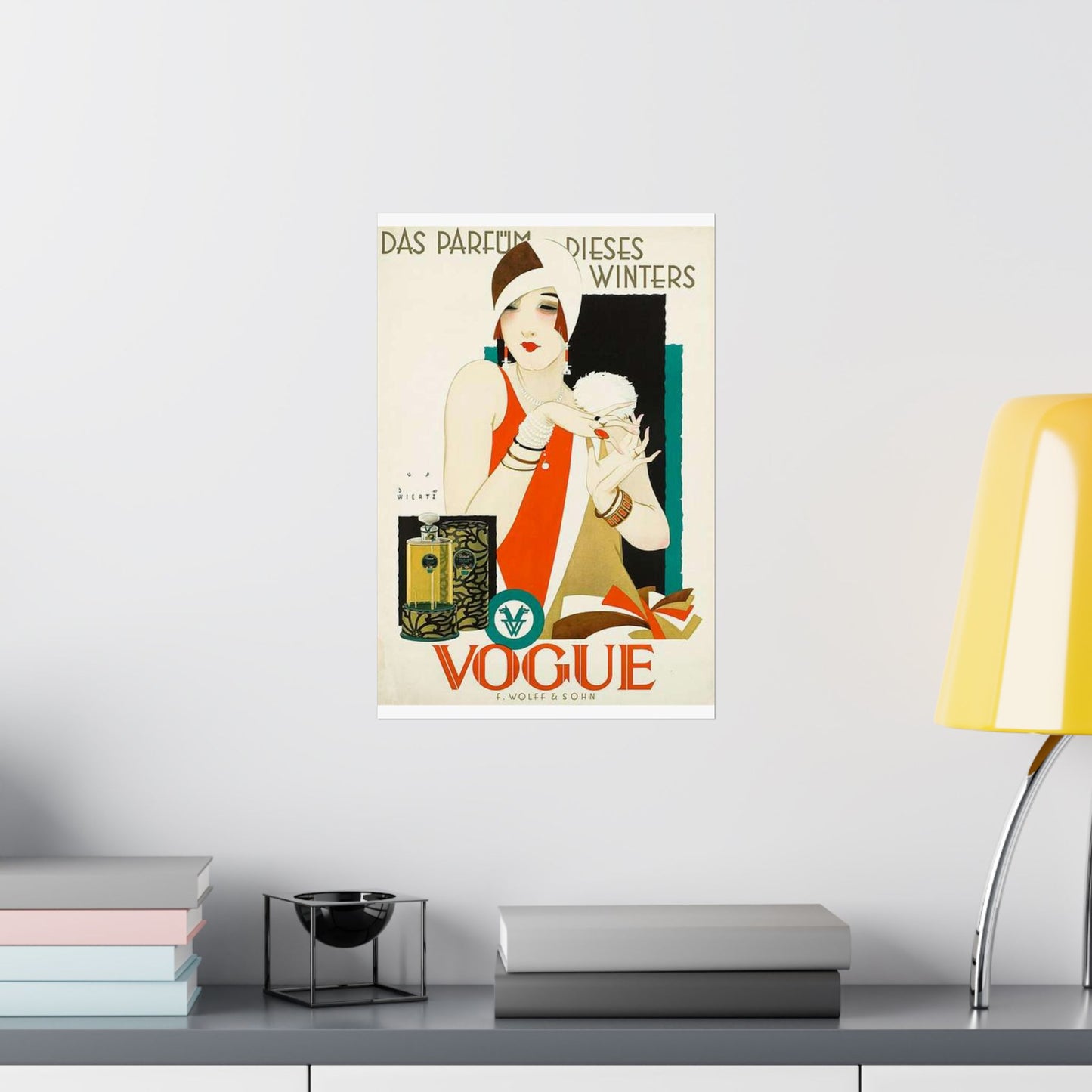 1926 1927 circa Jupp Wiertz Plakat Das Parfüm dieses Winters - Vogue, Firma F. Wolff & Sohn, Karlsruhe High Quality Matte Wall Art Poster for Home, Office, Classroom