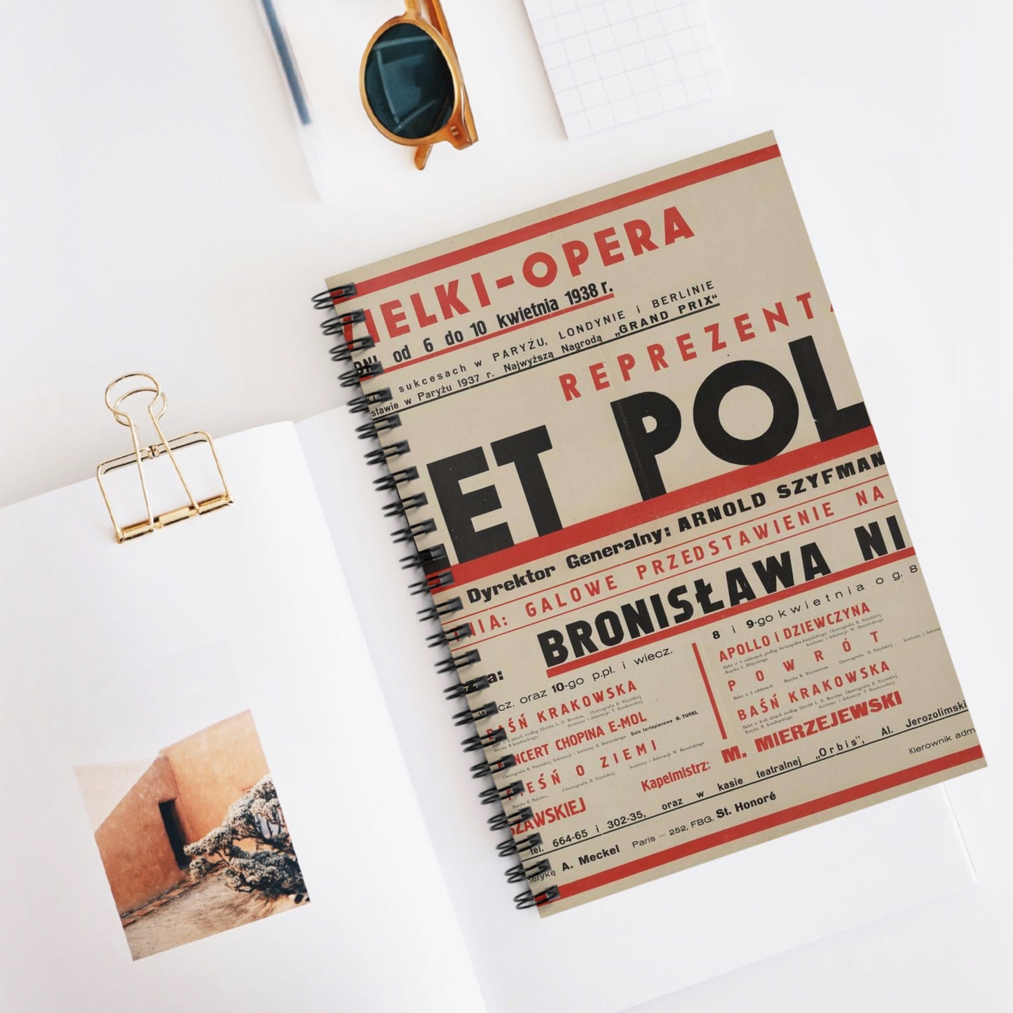 Balet Polski [2] Spiral Bound Ruled Notebook with Printed Cover