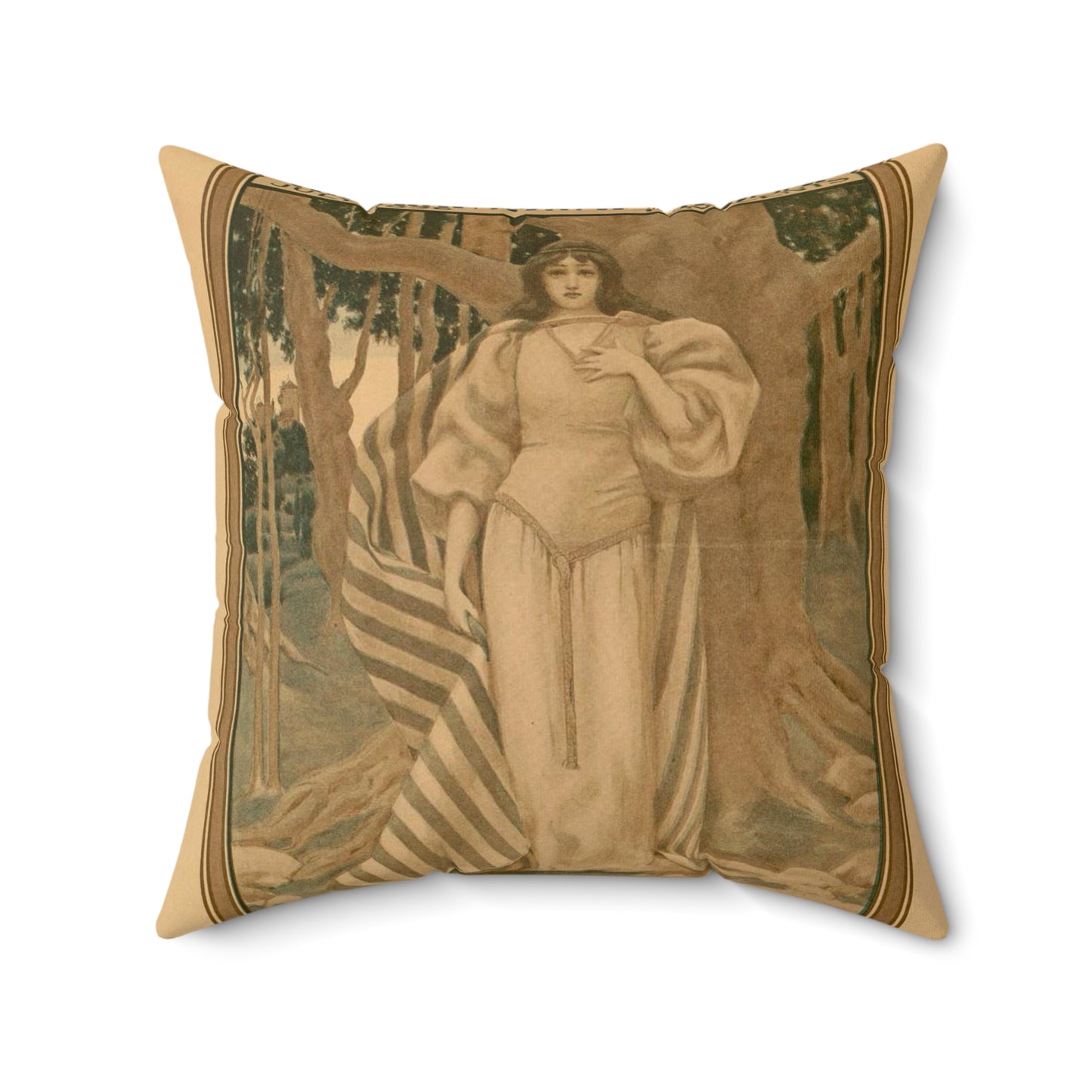 The ladies home journal, July 1896 Decorative Accent Square Pillow