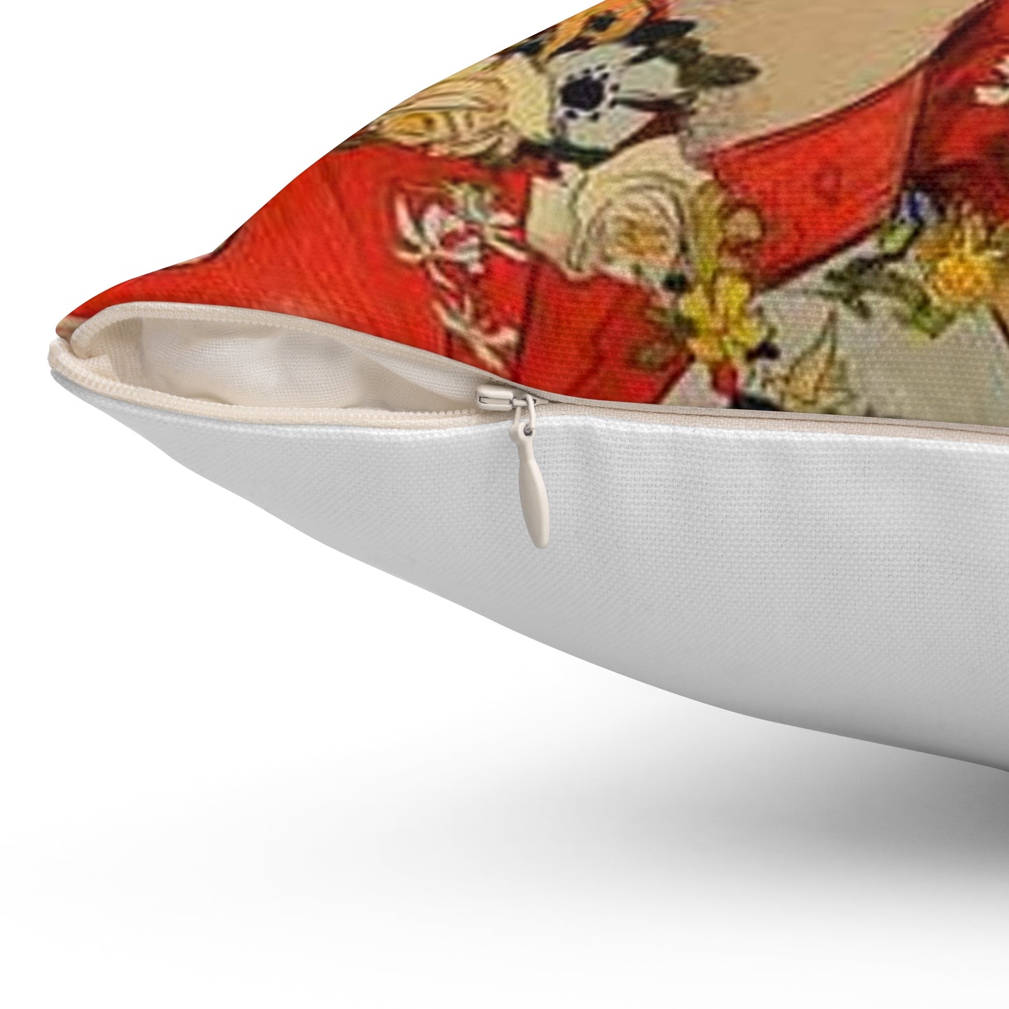Affiche pour la "Fête des Fleurs de Bagnères-de-Luchon". Decorative Accent Square Pillow