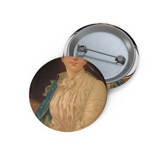 Devotion - Print, Library of Congress collection Pin Buttons with Crisp Design