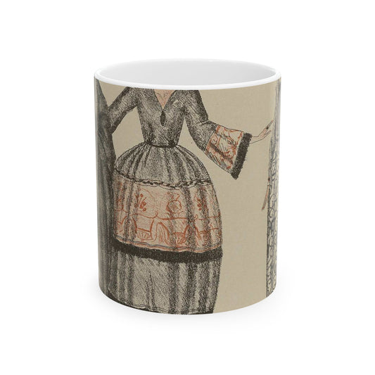 Gazette du Bon Ton, 1920 - No. 3, Croquis Pl. 17: Paul Poiret / Lanvin Beautiful Novelty Ceramic Coffee Mug 11oz