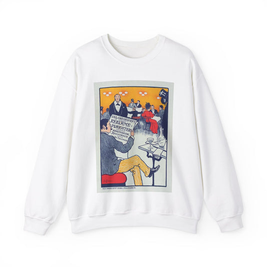 Affiche danoise pour les "Affiches artistiques Wilh. Söborg". White Heavy Blend Adult Crew Neck SweatShirt