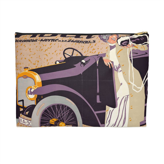 Josef Rudolf Witzel - Audi Automobilwerke Zwickau, 1912 Large Organizer Pouch with Black Zipper