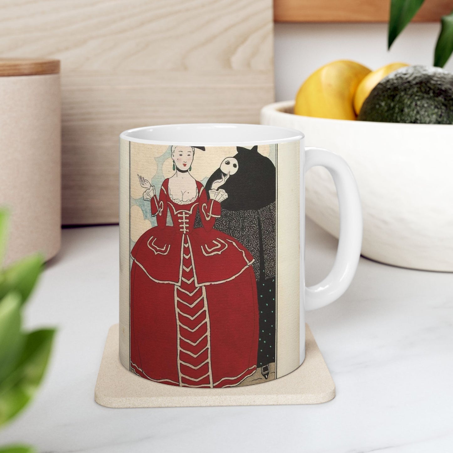 Costumes Parisiens No.56 George Barbier, 1913 Beautiful Novelty Ceramic Coffee Mug 11oz