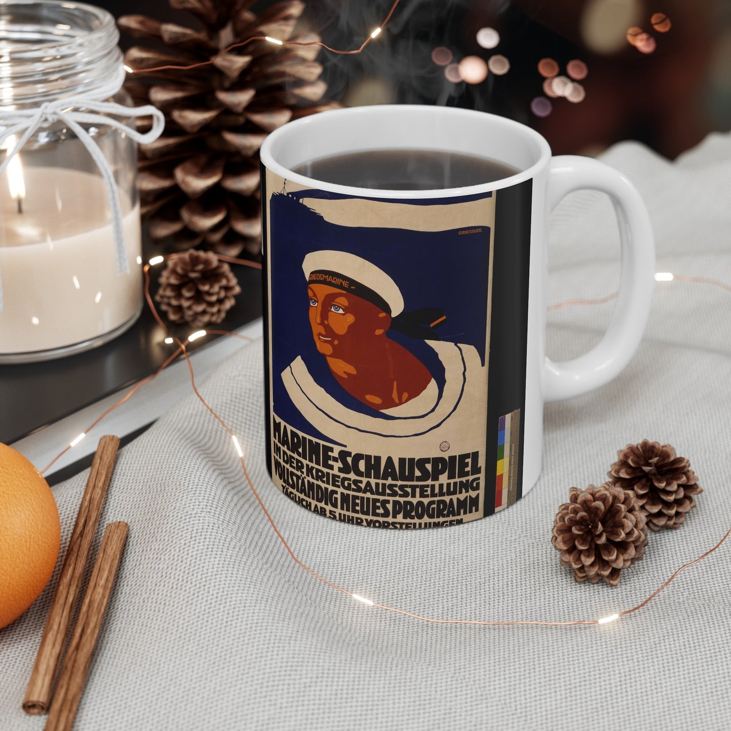 Marine-schauspiel in der Kriegsausstellung ... / Griessler. Beautiful Novelty Ceramic Coffee Mug 11oz