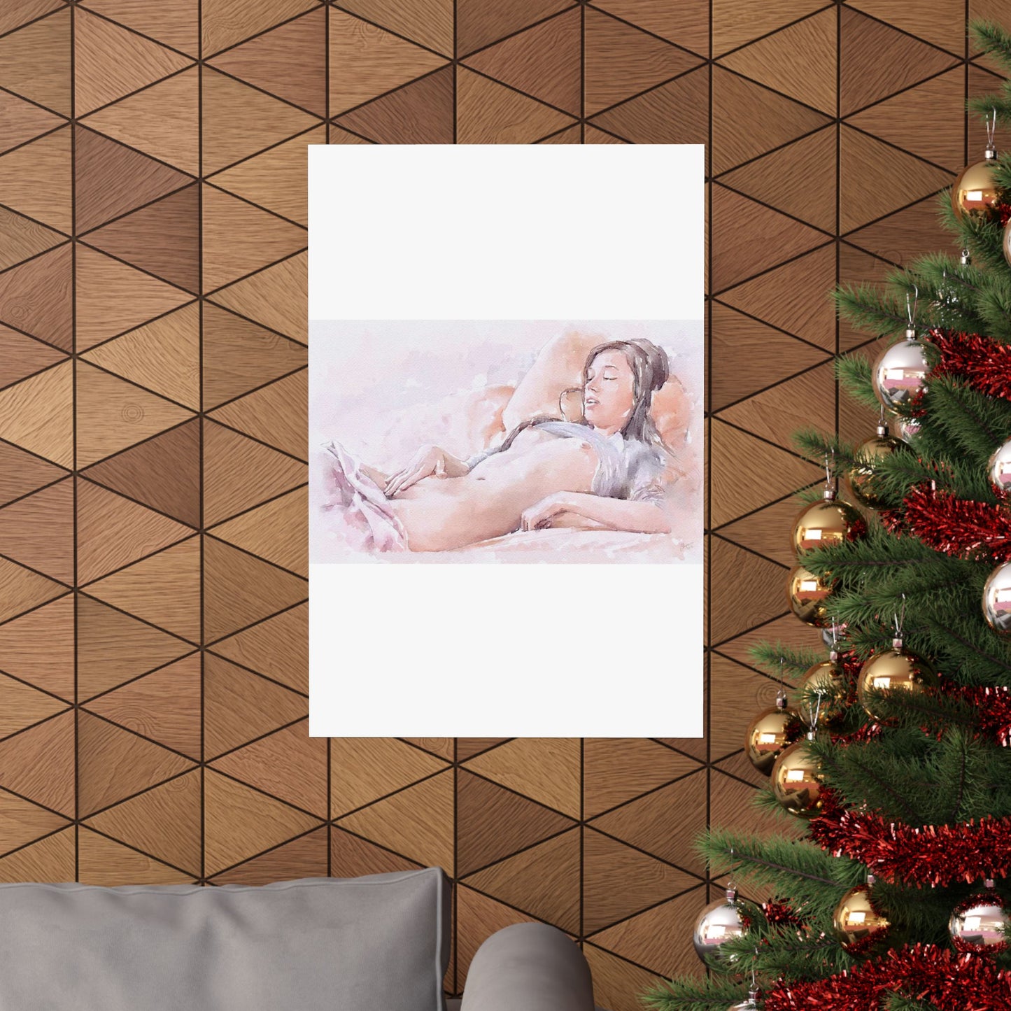 Woman masturbating High Quality Matte Wall Art Poster for Home, Office, Classroom