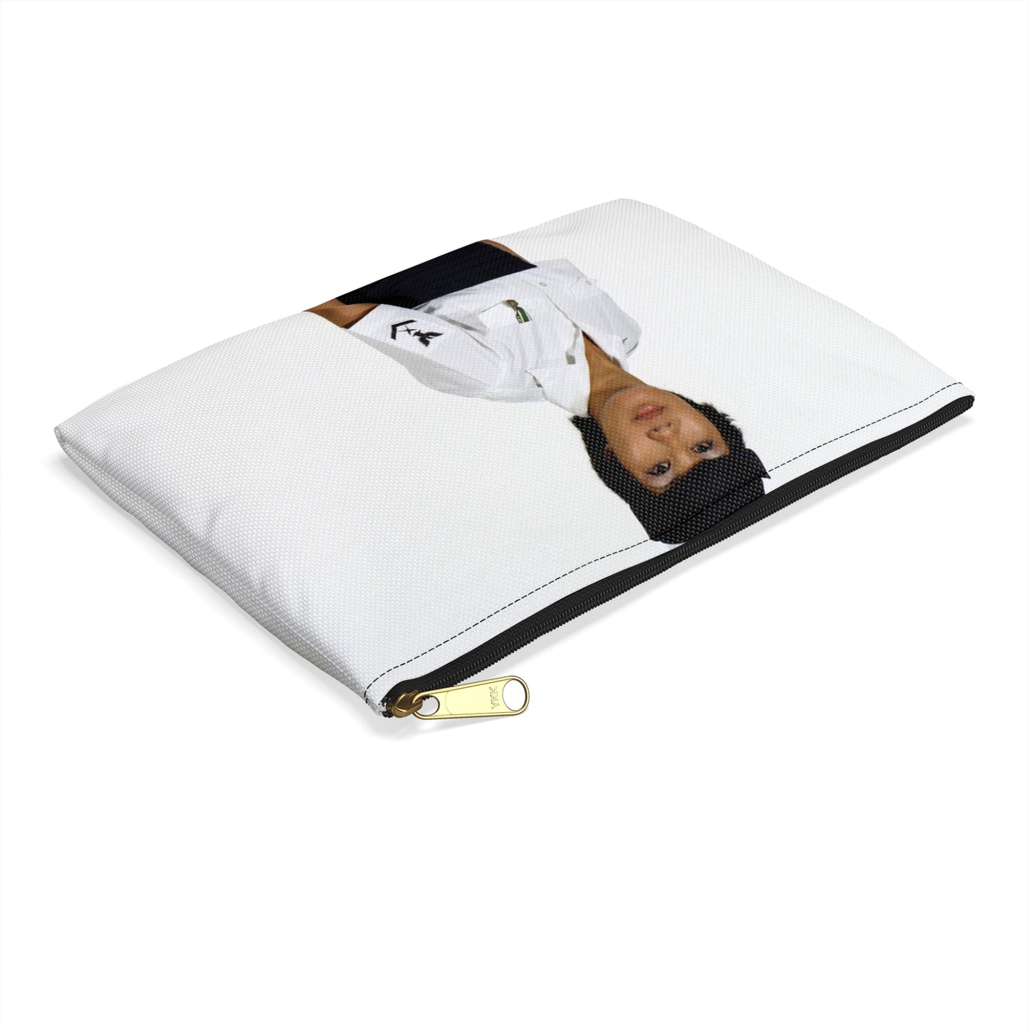 Uniform: Tropical dinner dress blue, Navy enlisted women, ranks E-1 through E-6 Large Organizer Pouch with Black Zipper