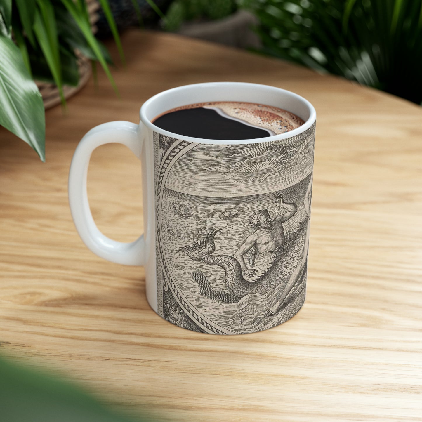 Adriaen Collaert - Amphitrite op een vis Beautiful Novelty Ceramic Coffee Mug 11oz