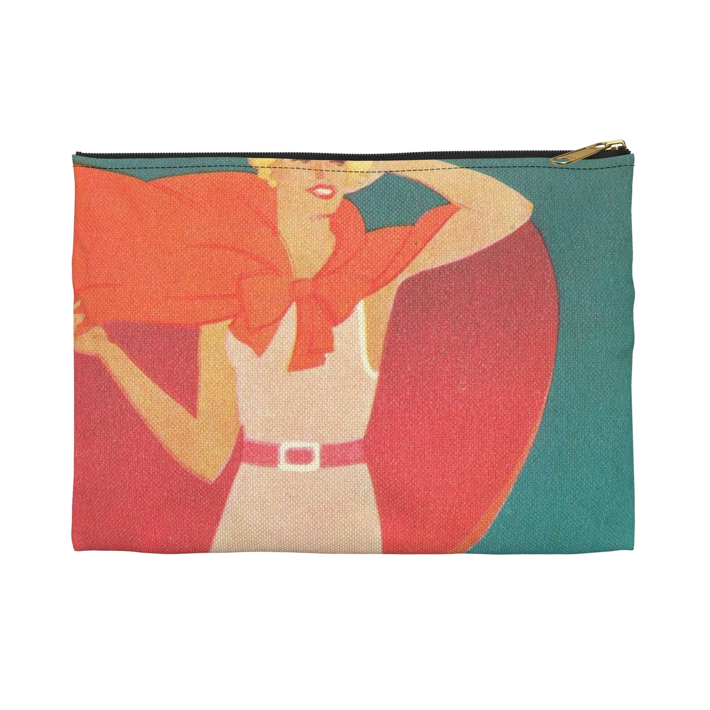 Jupp Wiertz - Zoppot, das Weltbad an der Ostsee Large Organizer Pouch with Black Zipper