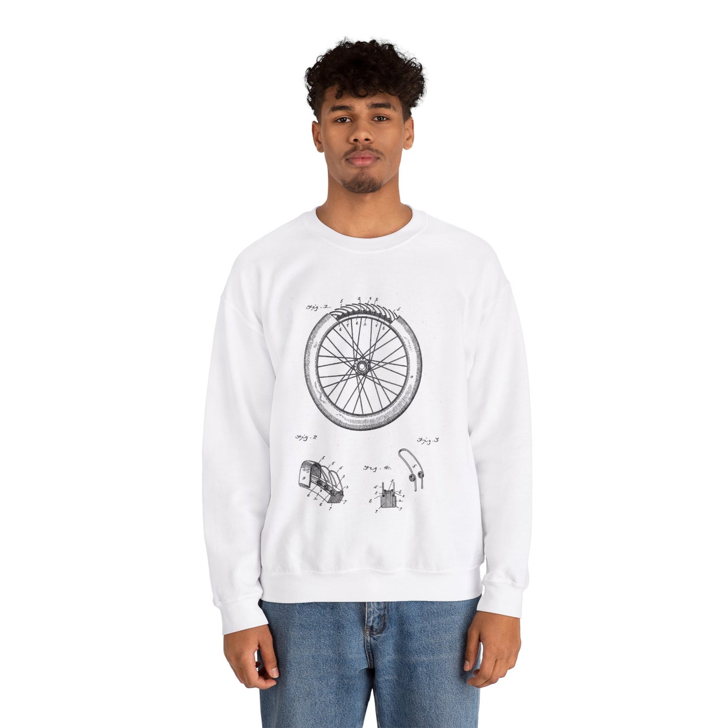 Patent drawing - Patent 573907 Public domain  image White Heavy Blend Adult Crew Neck SweatShirt