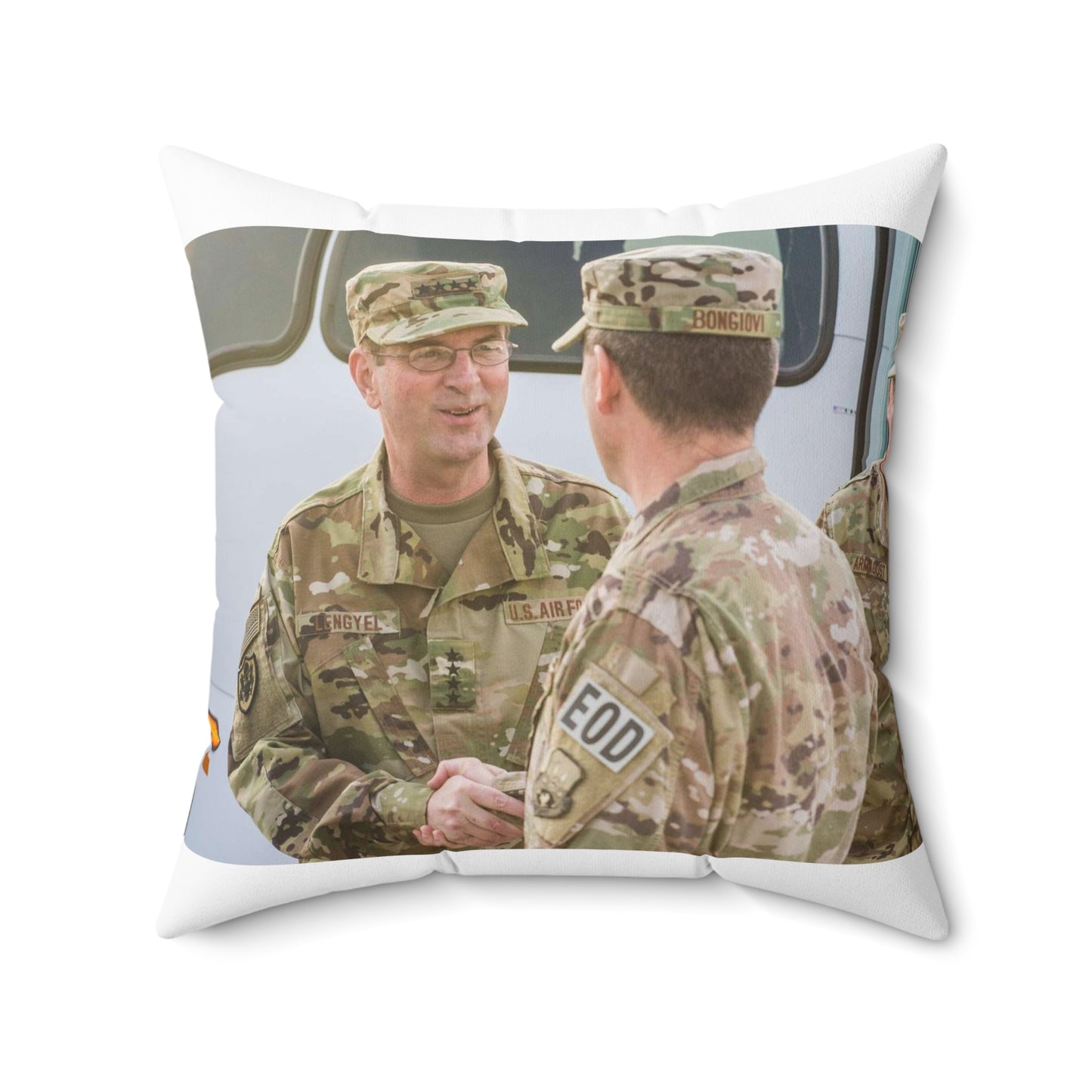 U.S. Air Force Gen. Joseph L. Lengyel, Chief of the Decorative Accent Square Pillow