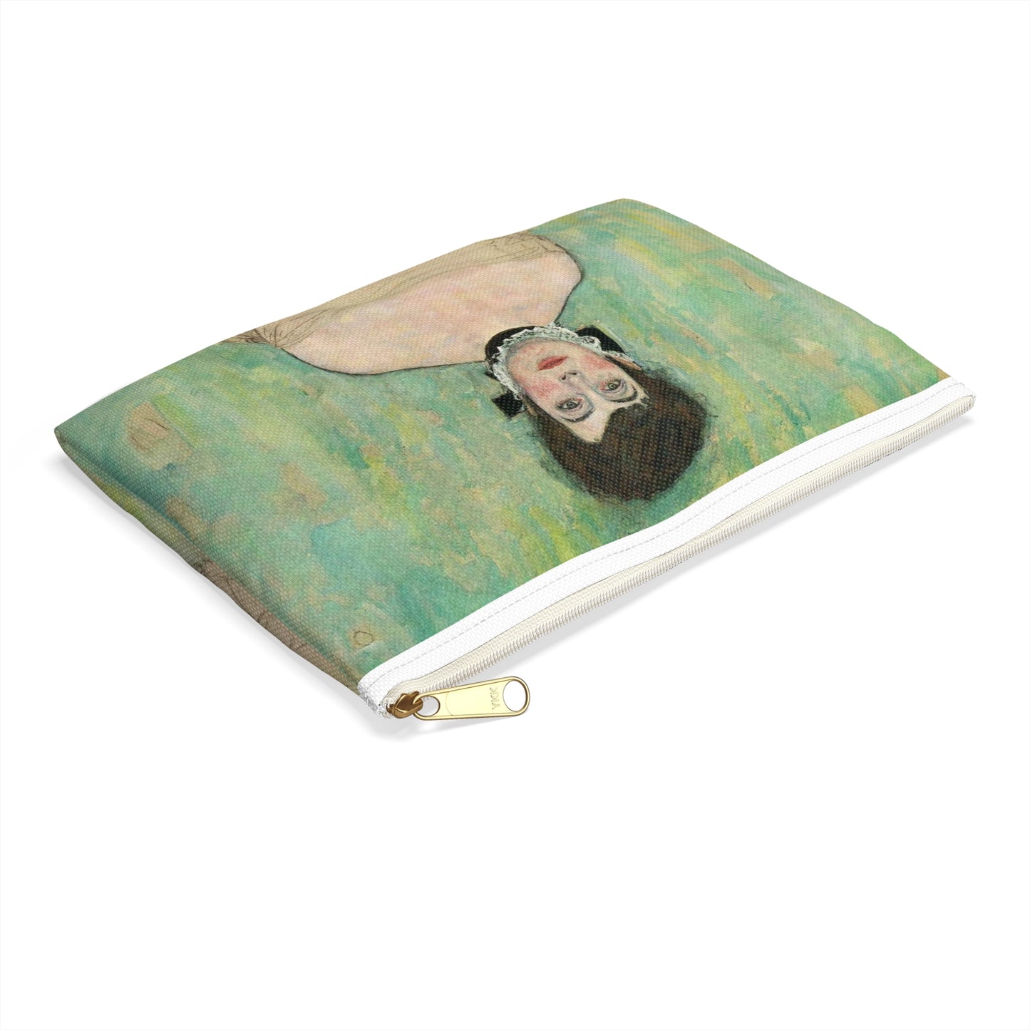 Gustav Klimt - Portrait of Amalie Zuckerkandl - Belvedere 7700 Large Organizer Pouch with Black Zipper