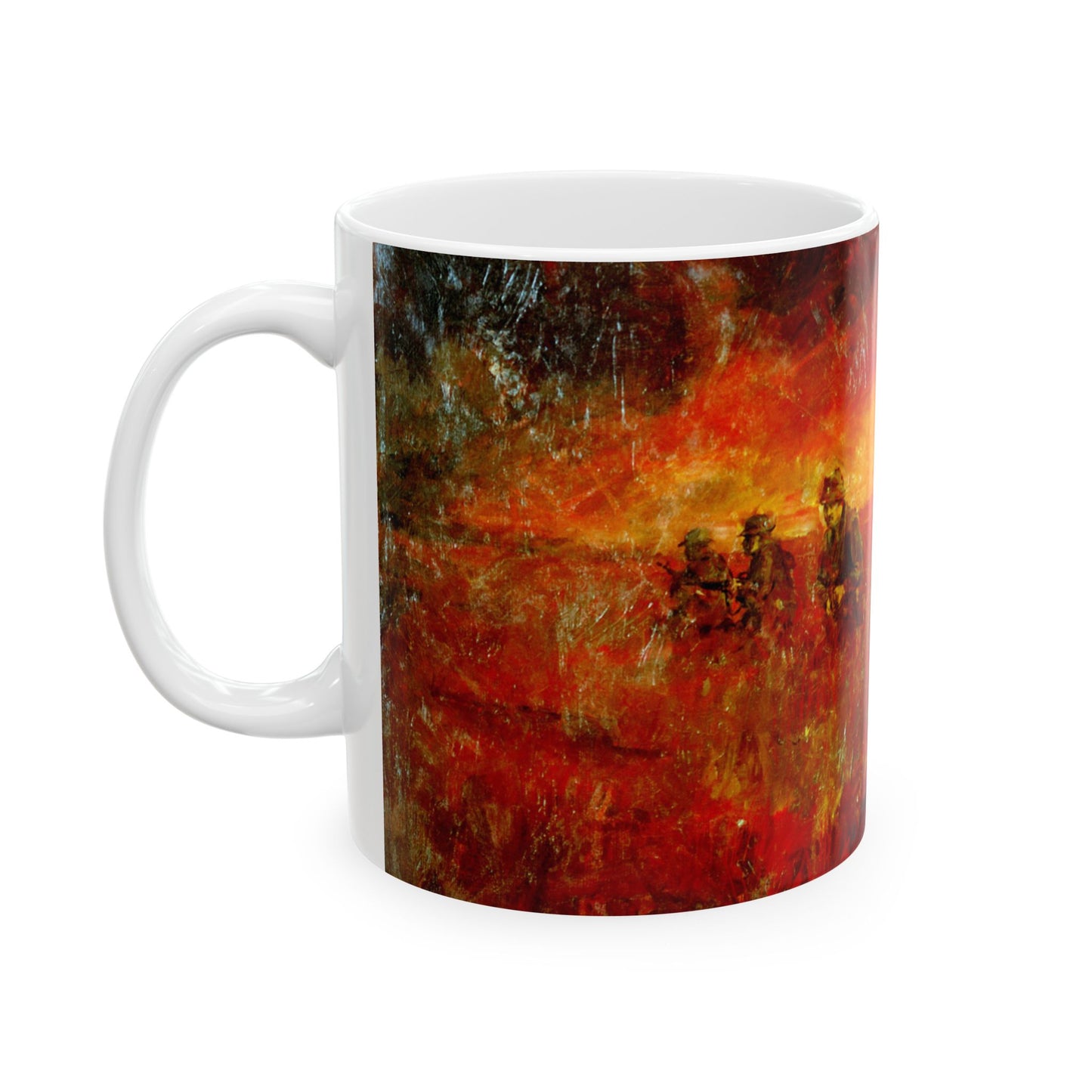 Artwork: "Man/Ready" Vietnam. Artist: Paul MAC Wiliams. Catalog Number: 1.141.87 Beautiful Novelty Ceramic Coffee Mug 11oz