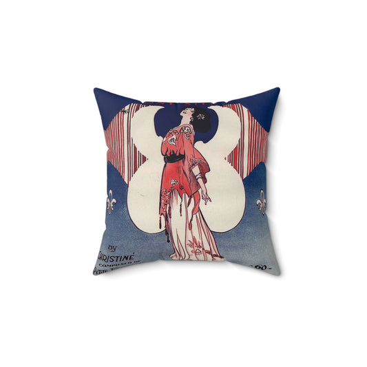 L' amour - Public domain American sheet music Decorative Accent Square Pillow